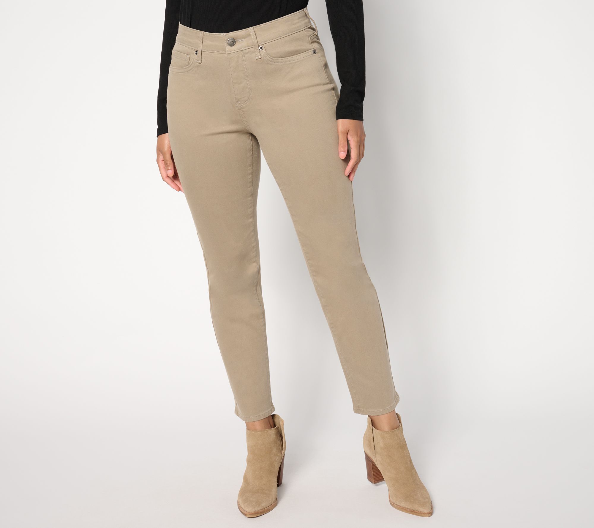 "As Is" NYDJ Sheri Slim Ankle Jean- Saddlewood