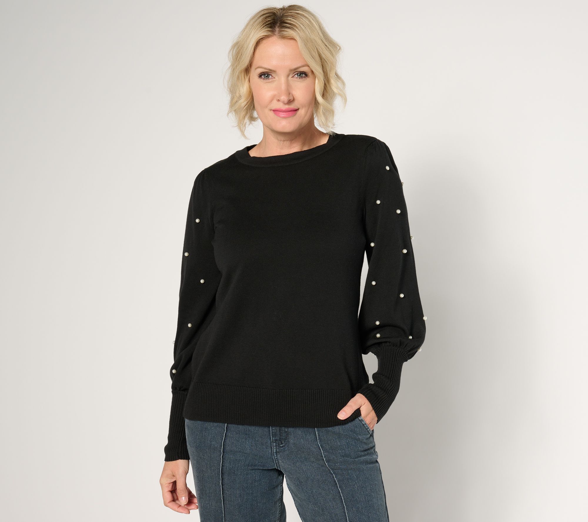 "As Is" Belle by Kim Gravel Class & Sass Miss Jo Pearl Sweater