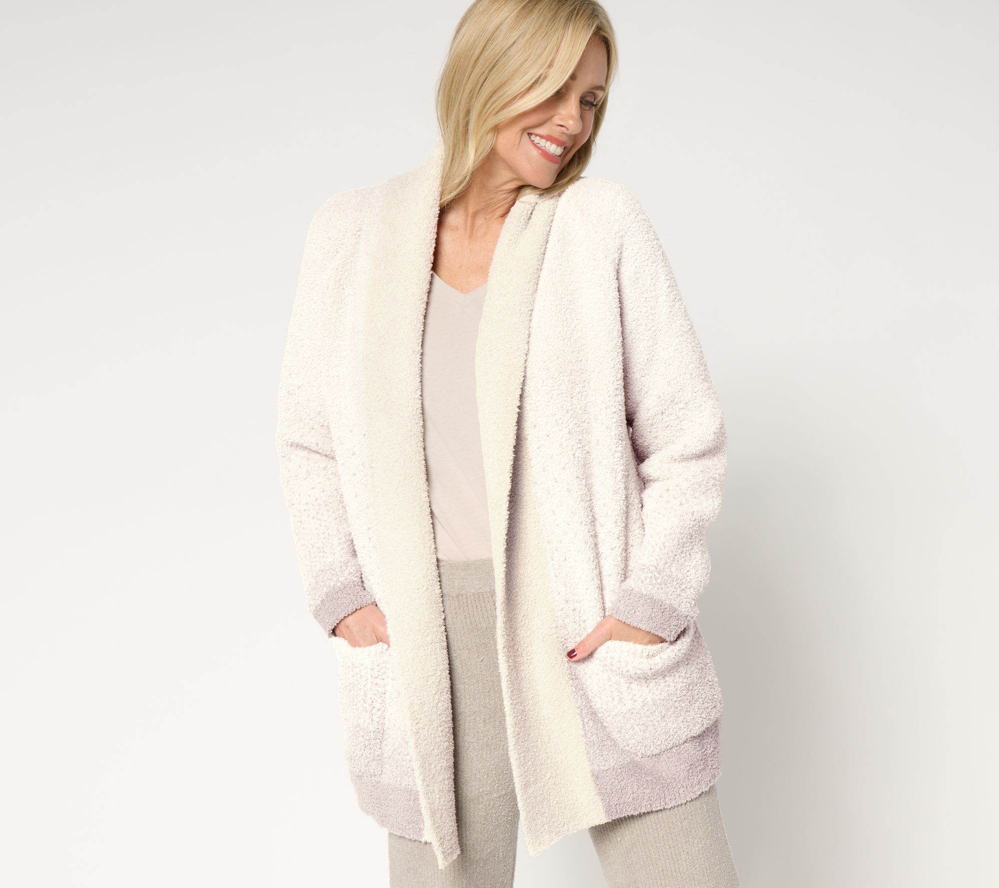 "As Is" Barefoot Dreams CozyChic Confetti Shawl Cardi