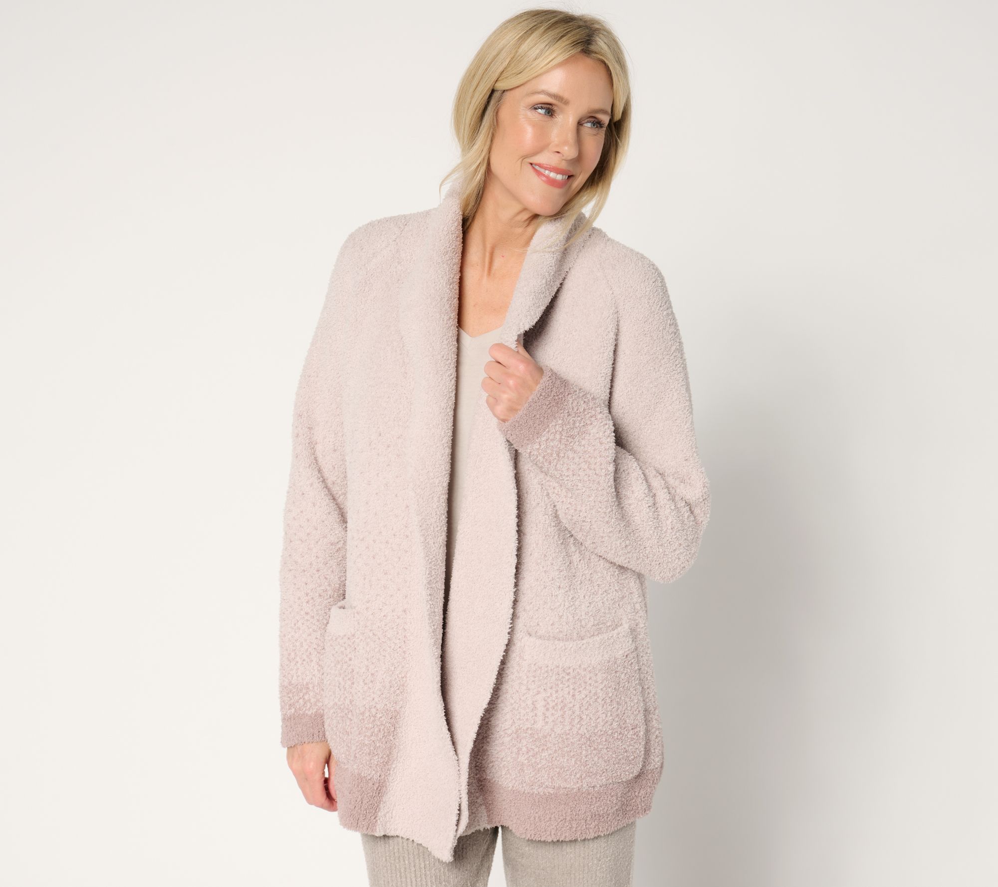 "As Is" Barefoot Dreams CozyChic Confetti Shawl Cardi