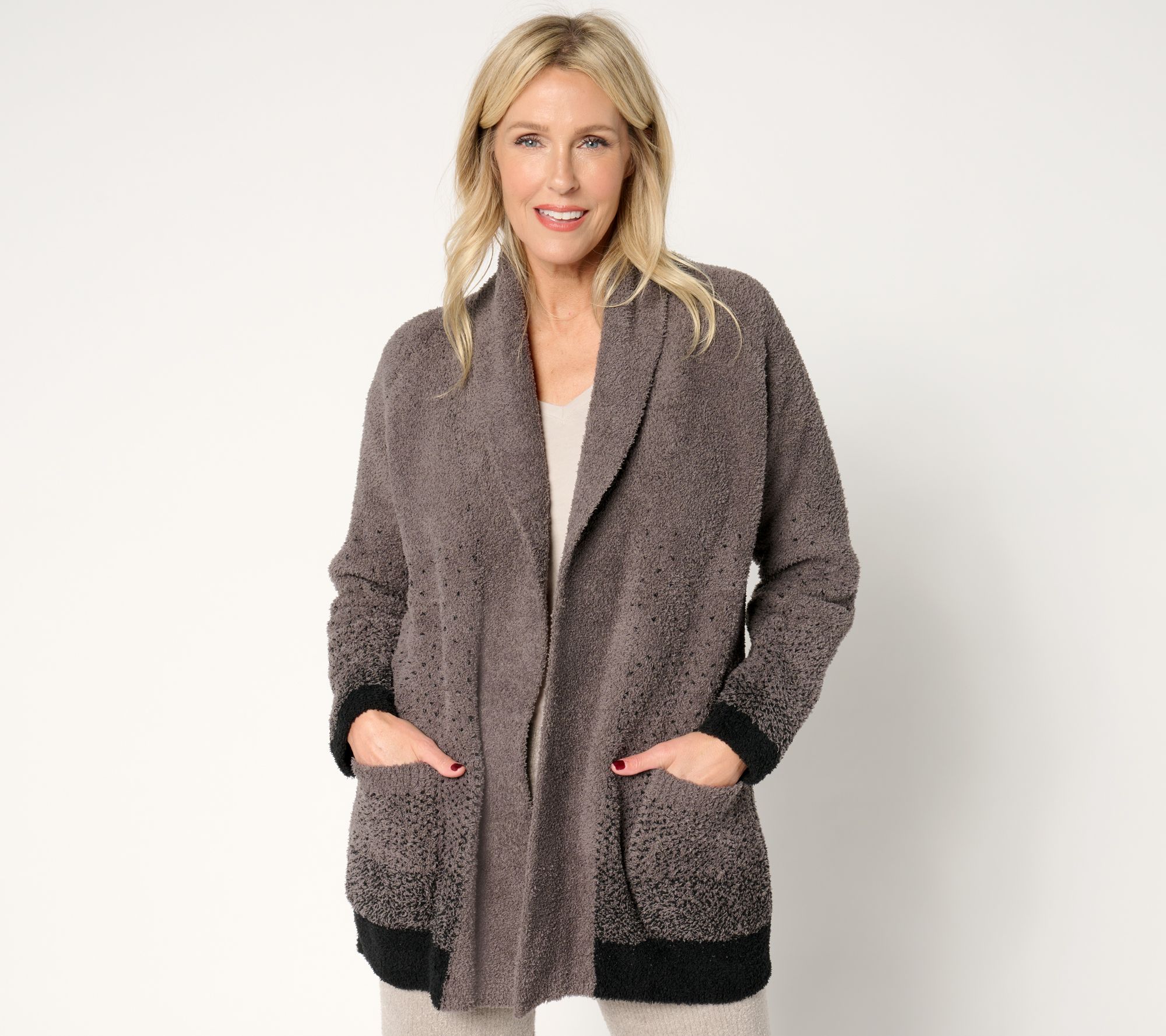 "As Is" Barefoot Dreams CozyChic Confetti Shawl Cardi