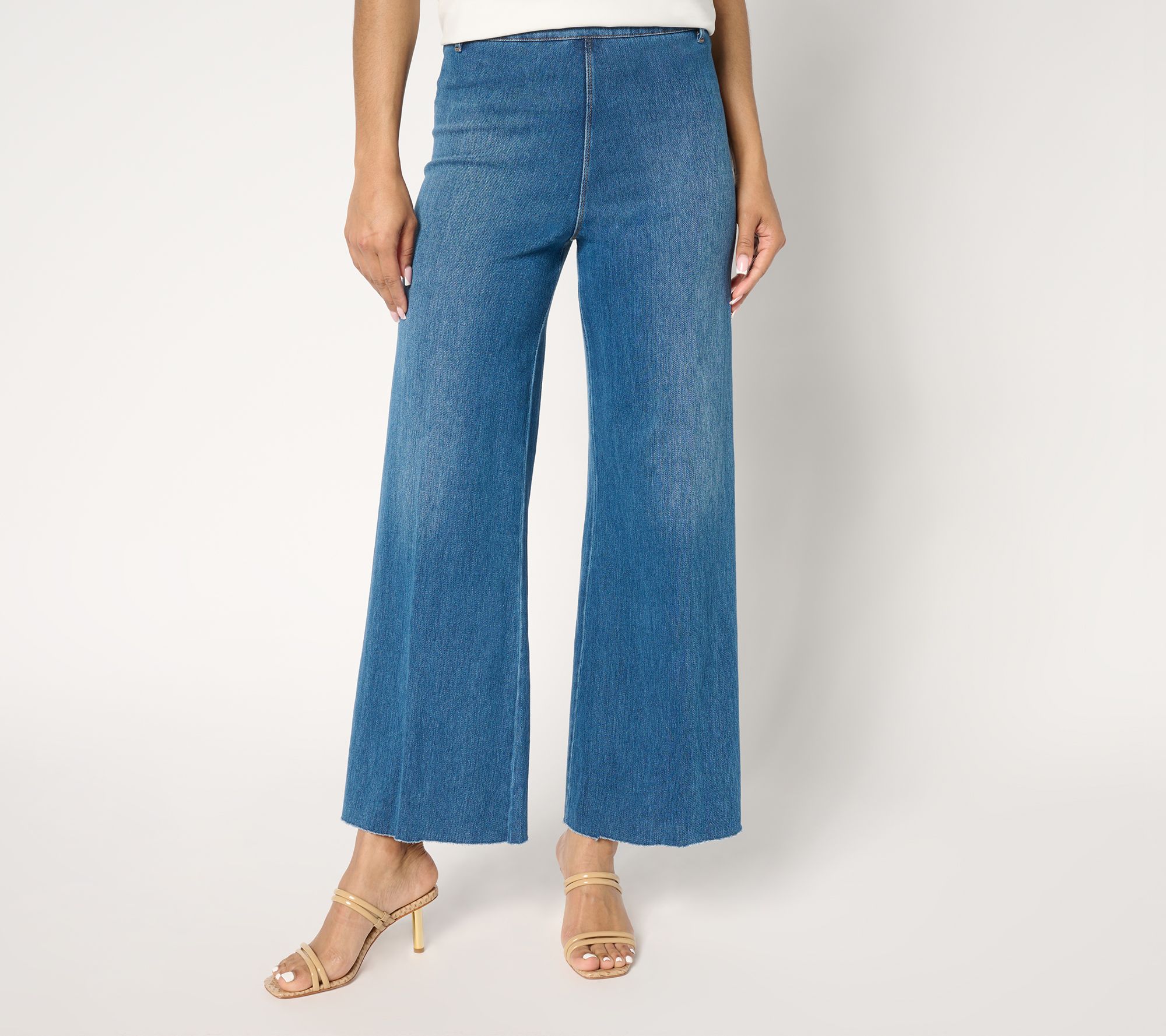 【EEUN】Slash Edge Jeans Maison Margiela Wide-Leg Slashed Cut-Out Jeans | Saks Fifth