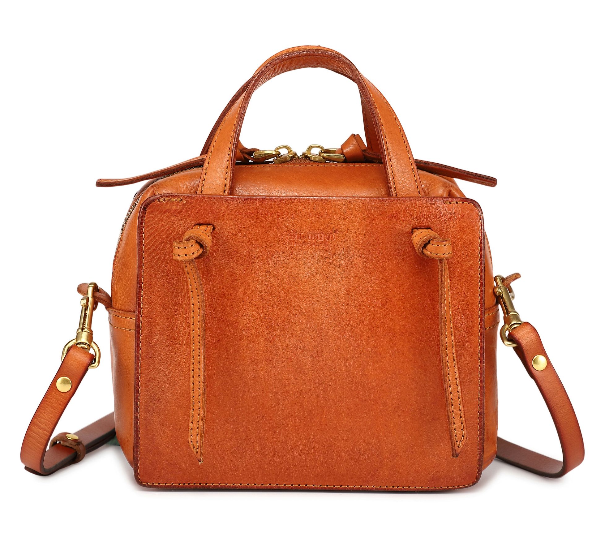 Old Trend Buttercup Mini Leather Top Handle Tote w/ Crossbody