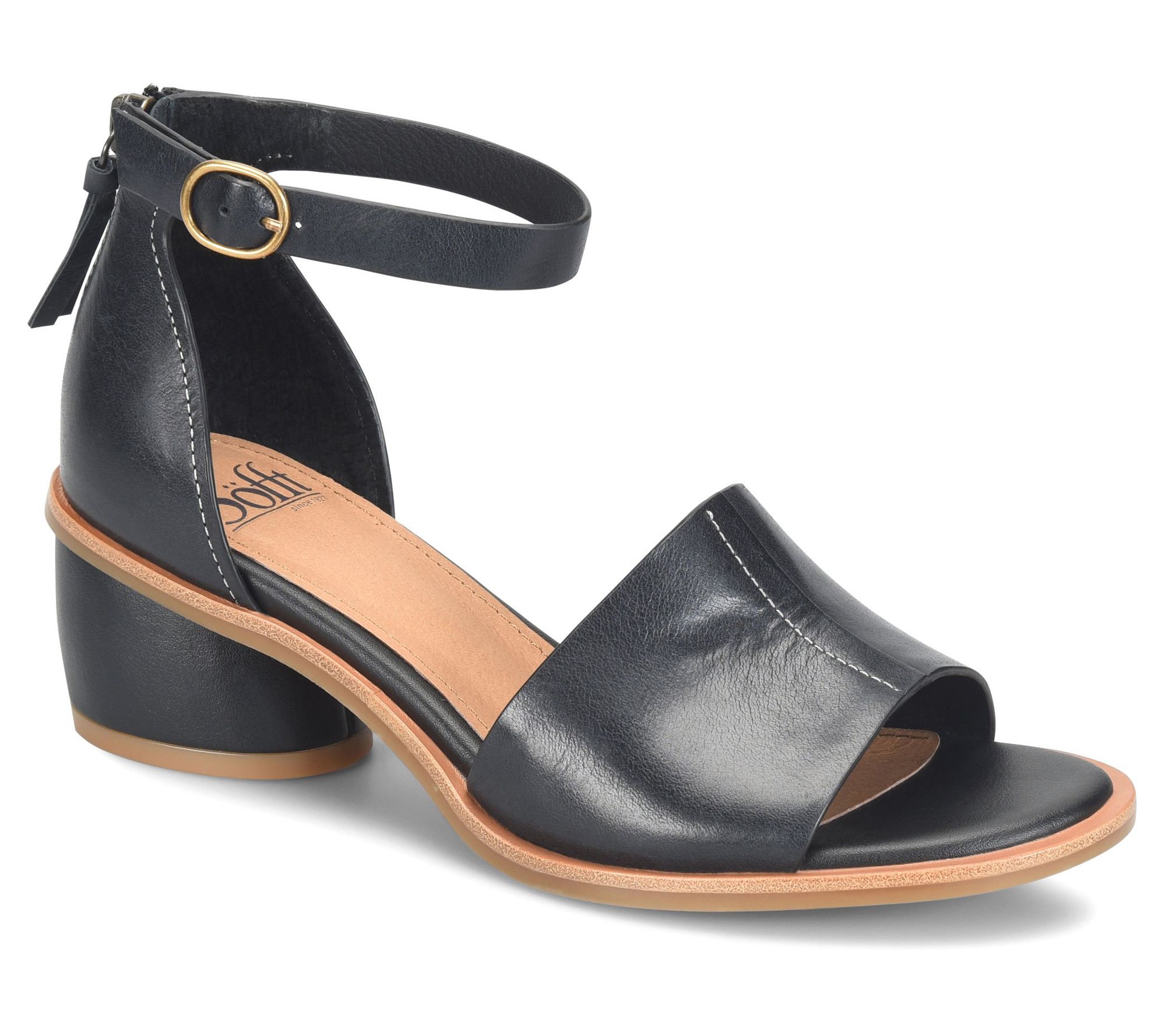 Sofft Leather Rounded Heel  Sandal - Colby