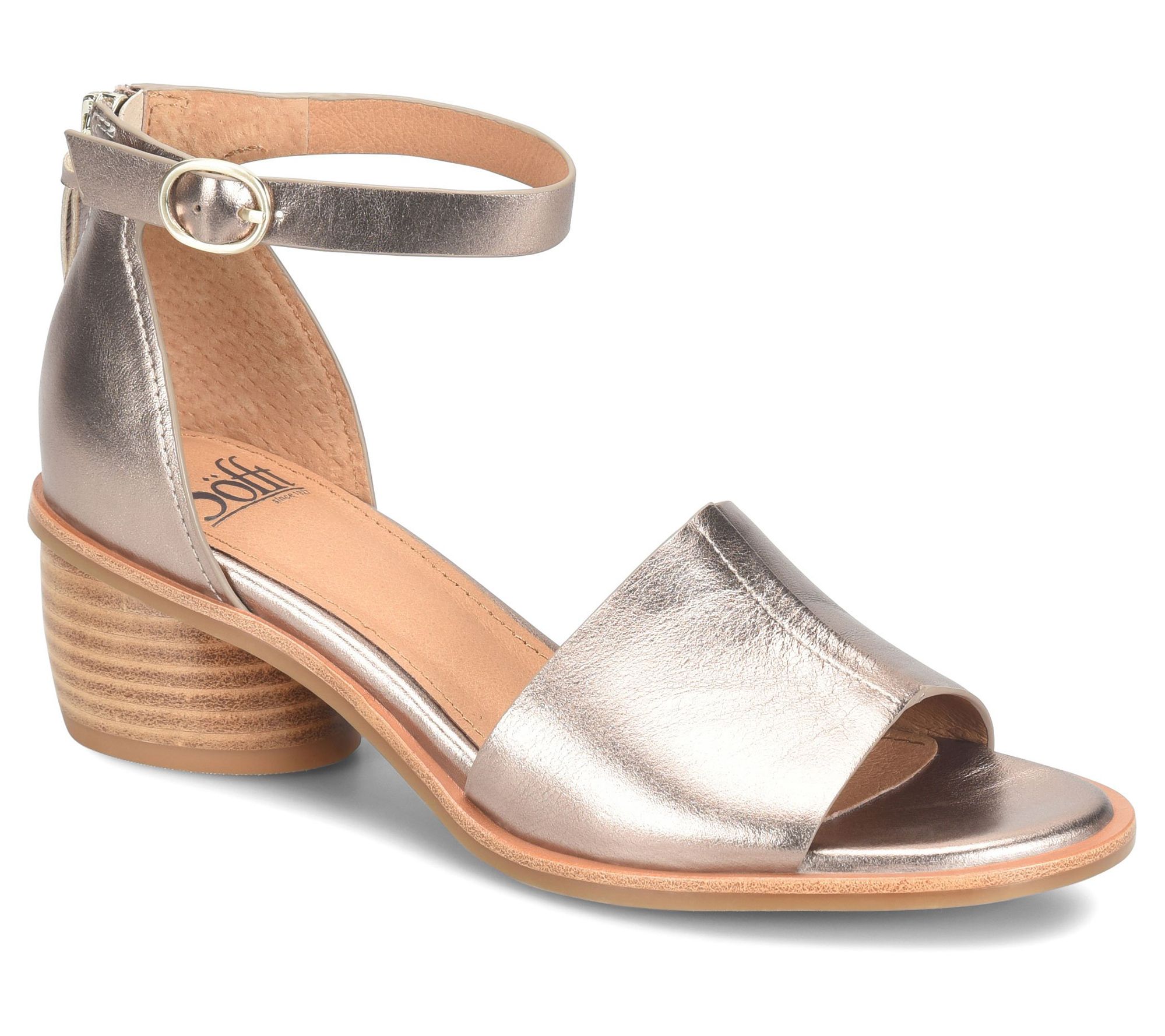 Sofft Leather Rounded Heel  Sandal - Colby