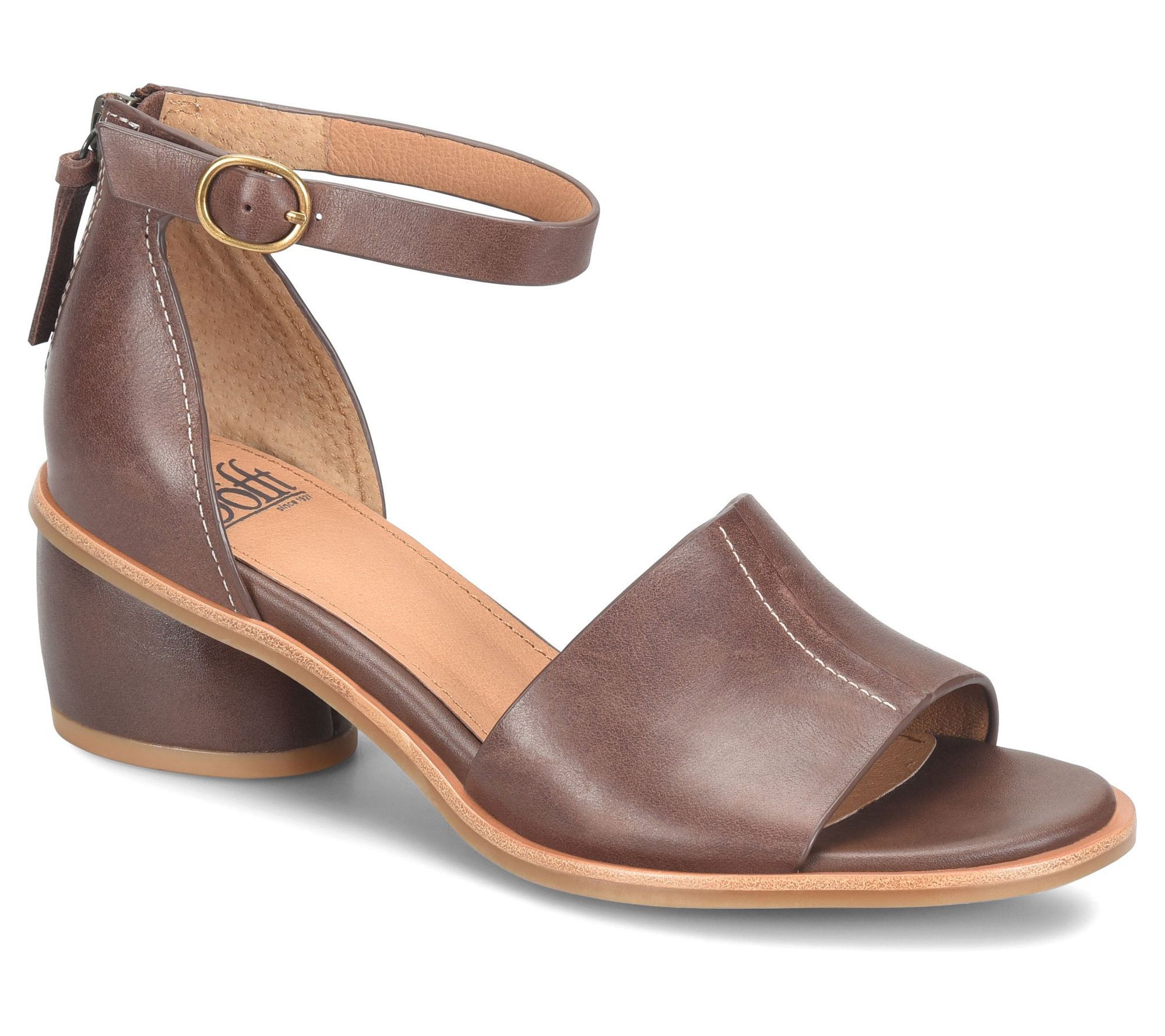 Sofft Leather Rounded Heel  Sandal - Colby
