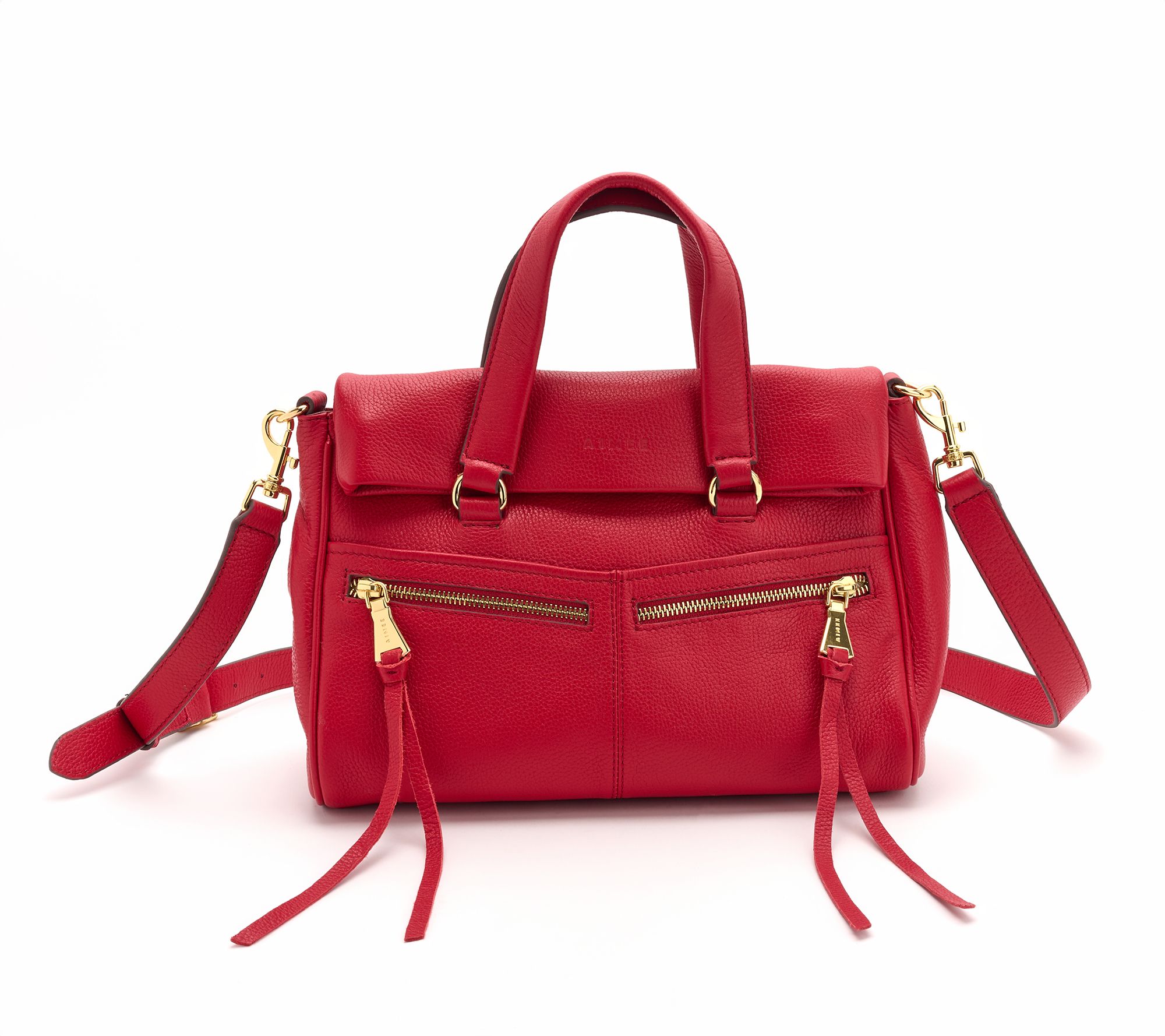 Aimee Kestenberg Coral Double Entry Leather Satchel