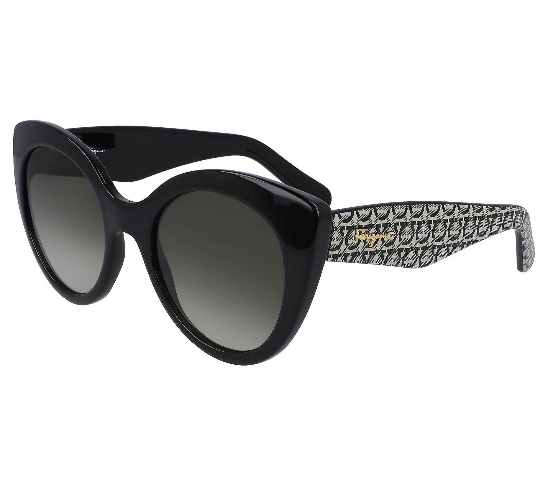 Ferragamo Women's Wide Temple Butterfly Sunglasses