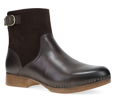 Dansko Monique Chocolate Burnished Calf LeatherBoot