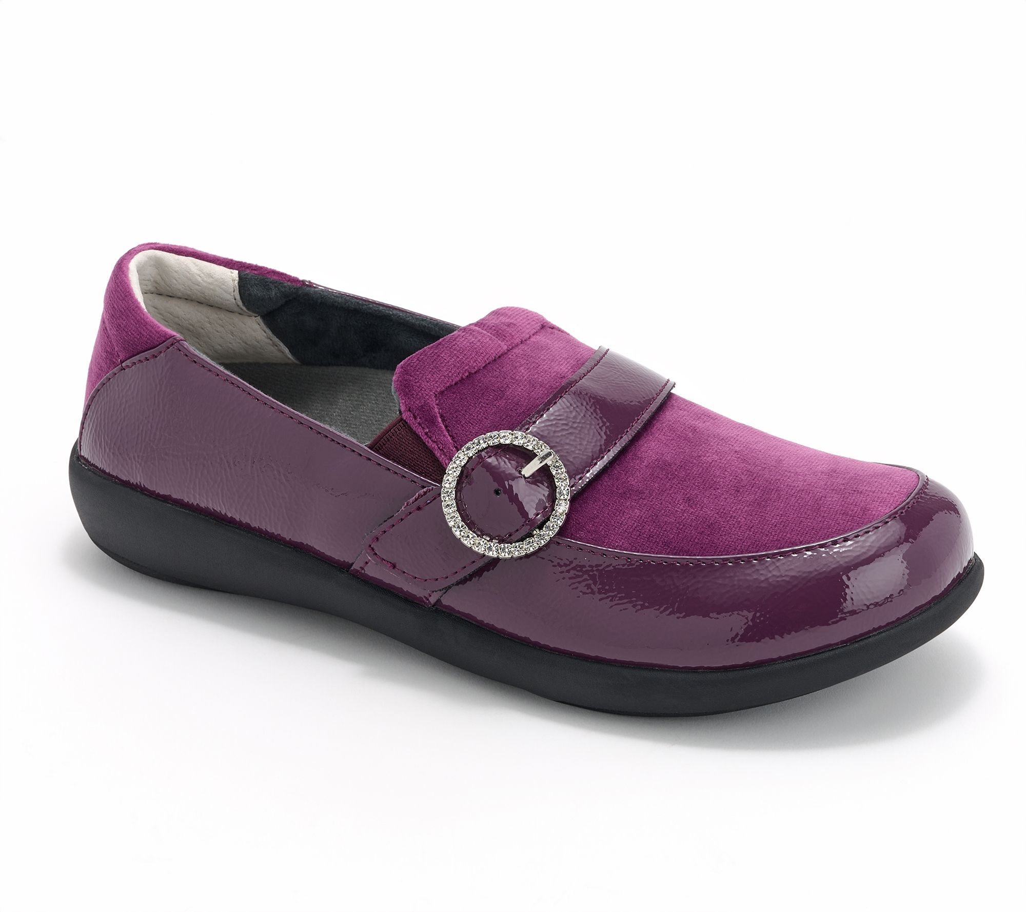 Revitalign Orthotic Patent Slip-Ons - Siesta Majestic