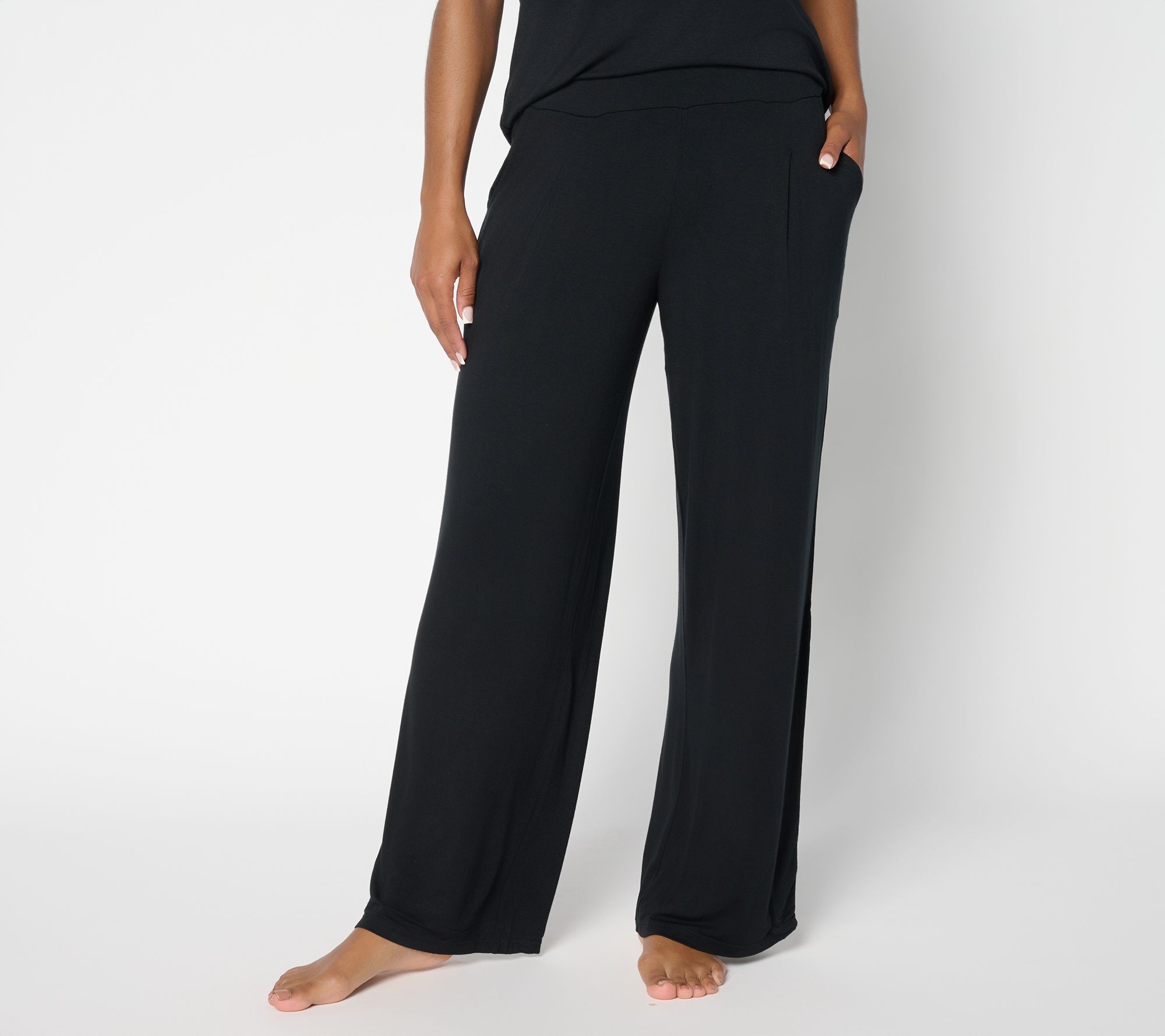 "As Is" Cuddl Duds Soft Stretch Wide Leg Lounge Pant