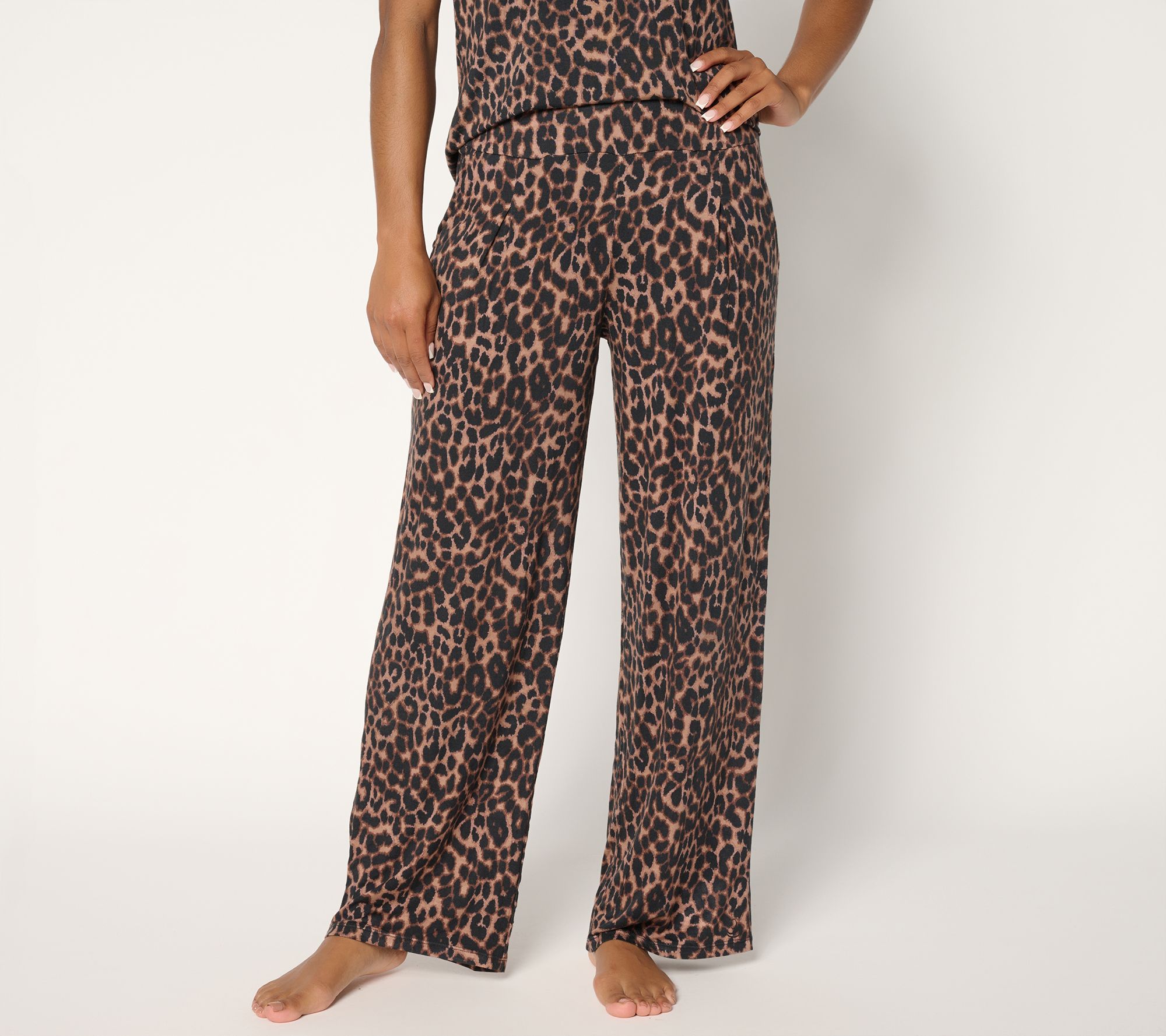 "As Is" Cuddl Duds Soft Stretch Wide Leg Lounge Pant
