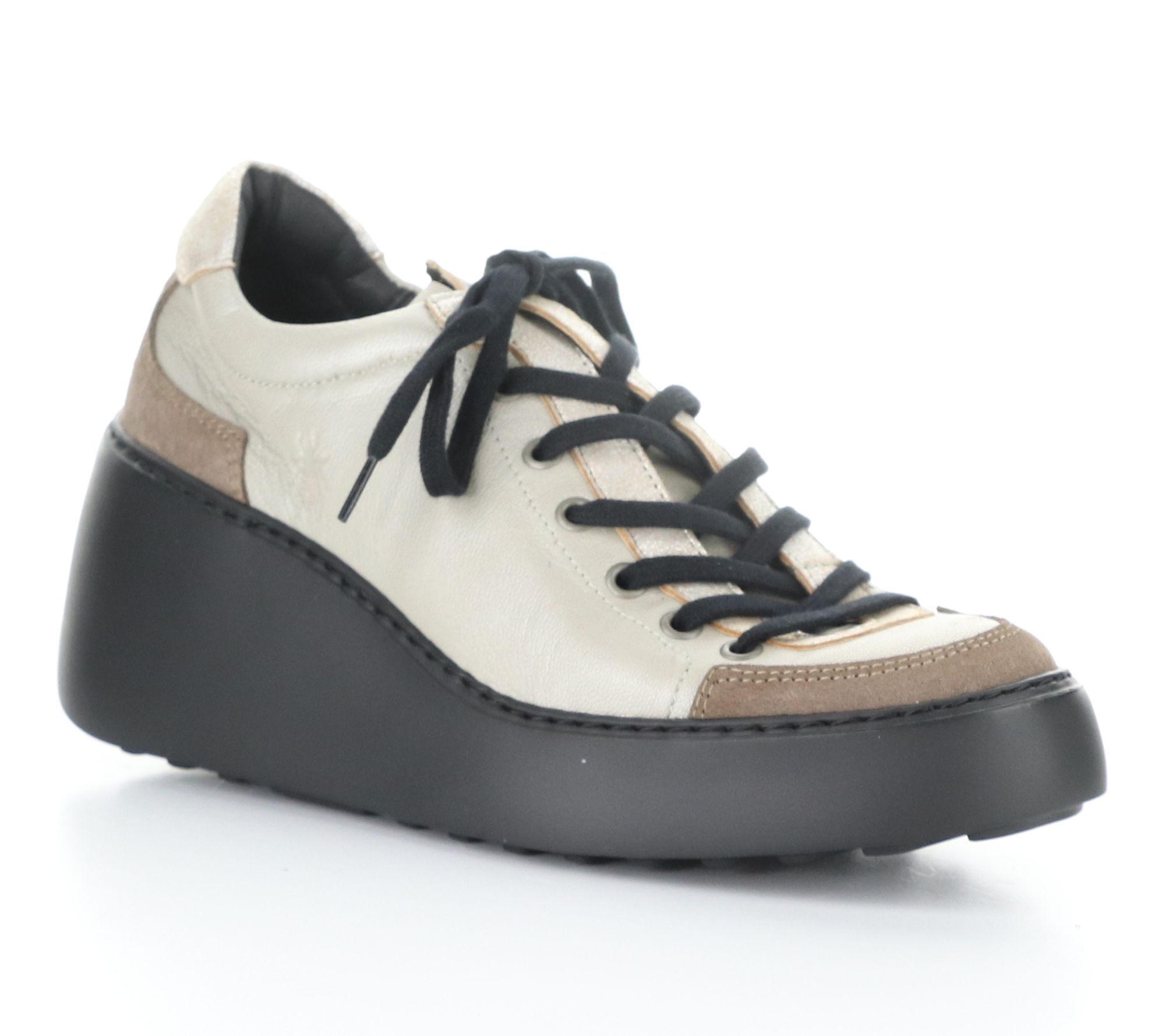 Fly London Borgogna/Cool/Oil Suede Wedge Sneaker