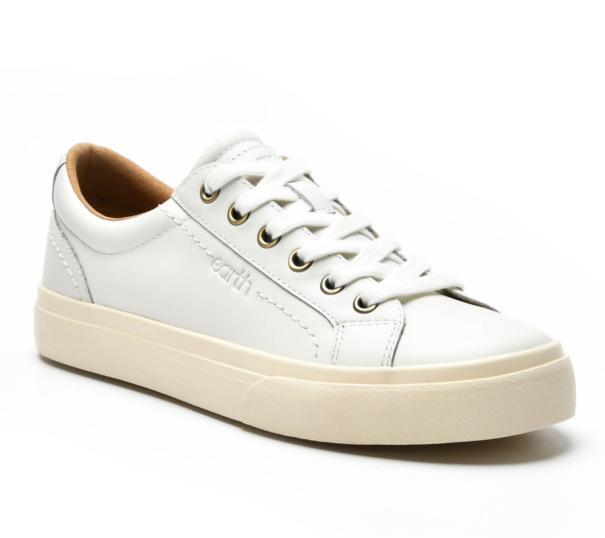 Earth Leather Lace-Up Sneakers -Dailey