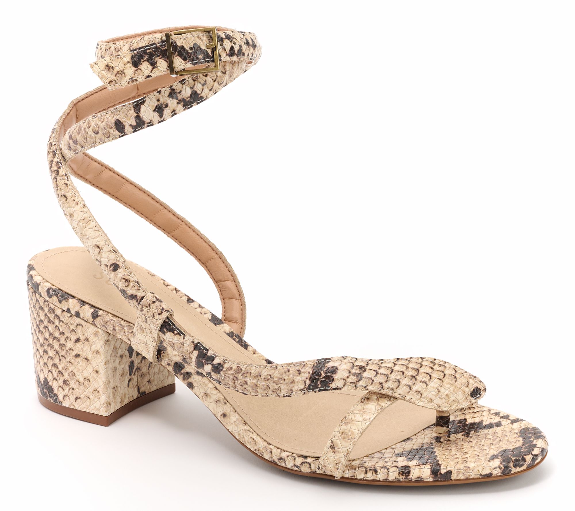 Schutz Ankle Wrap Leather Sandals - Cleo