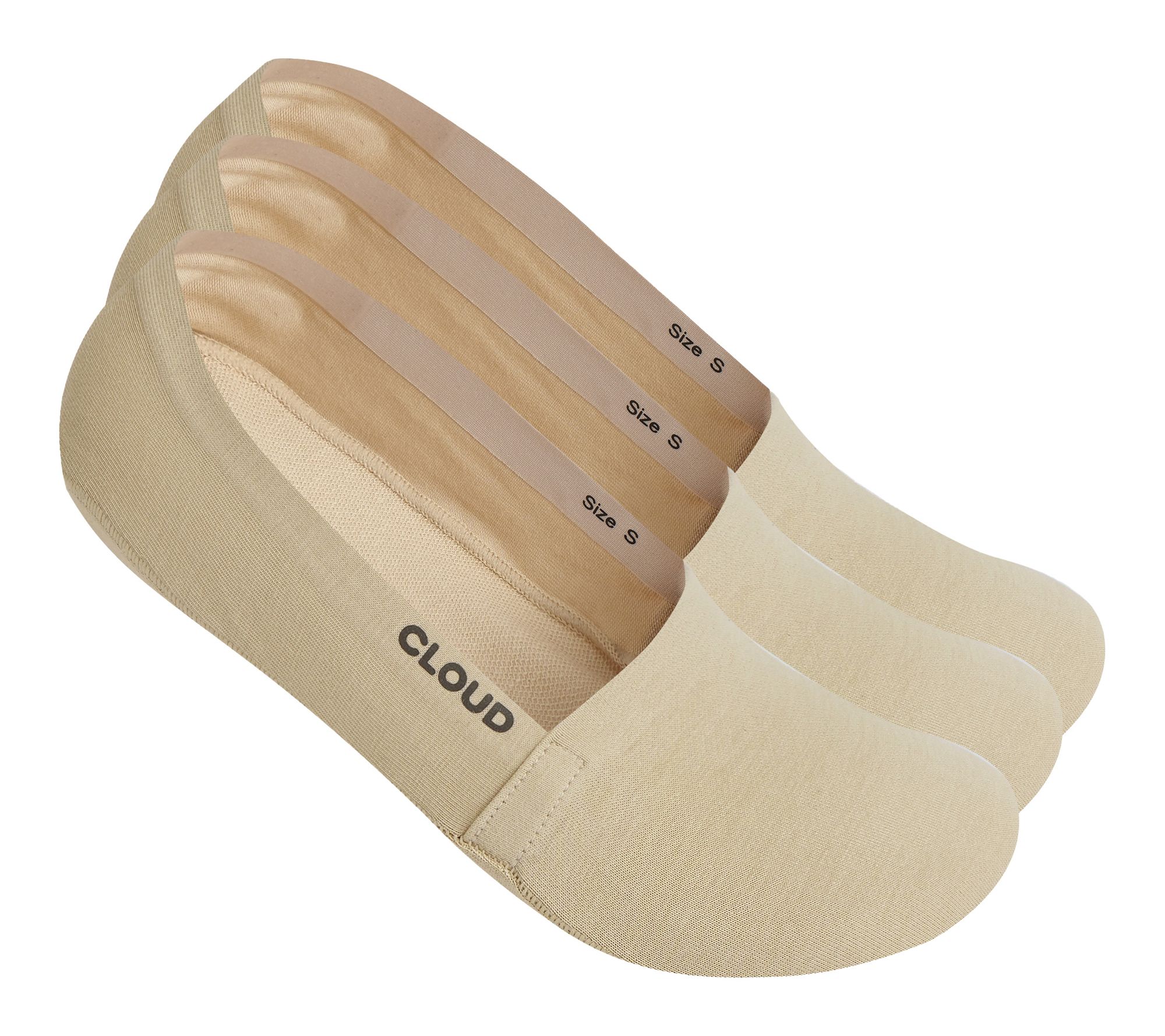 Cloud Terry No Show Socks 3 Pack