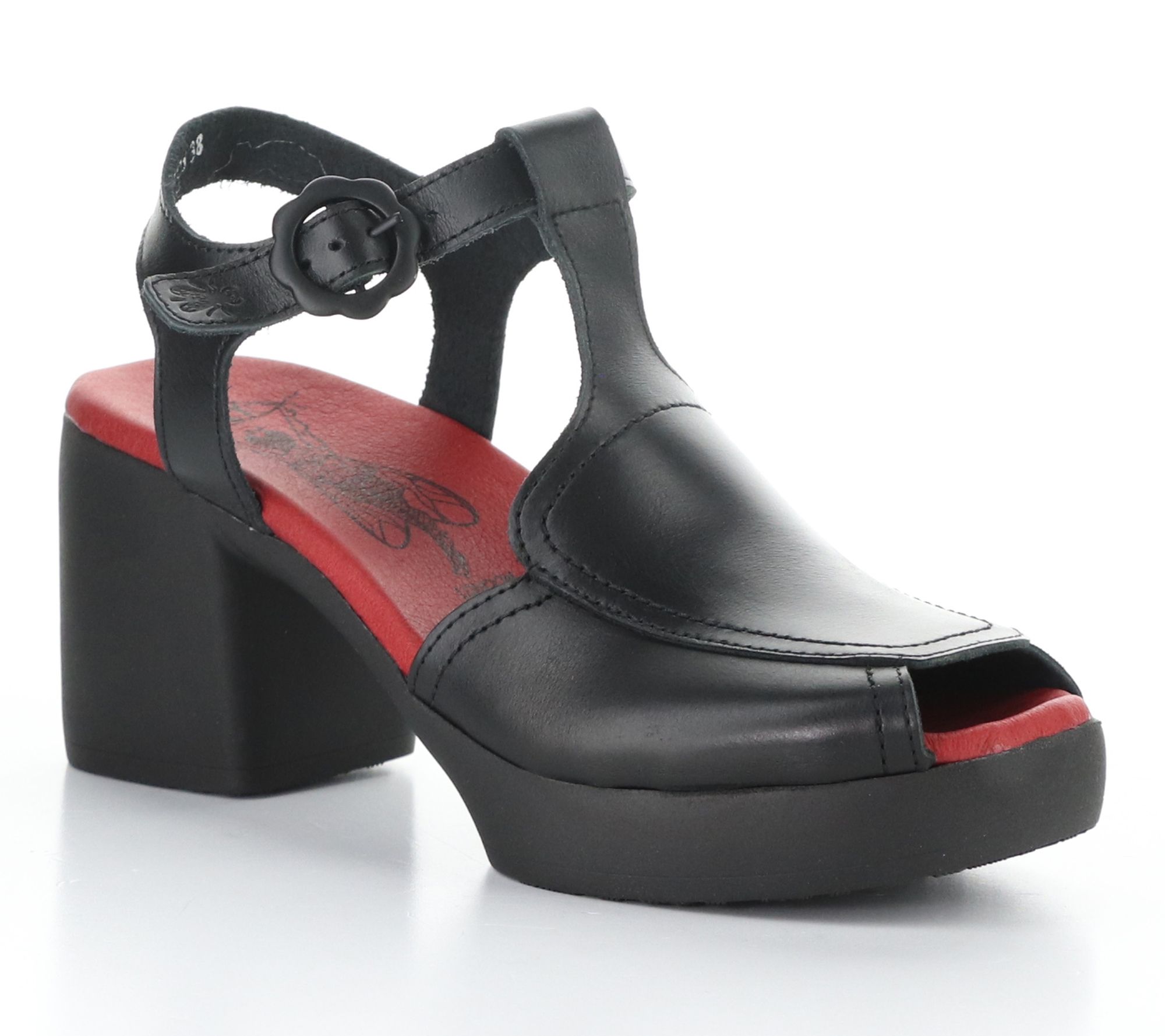 Fly London Bridle Buckle Leather Sandals  - Flig419Fly