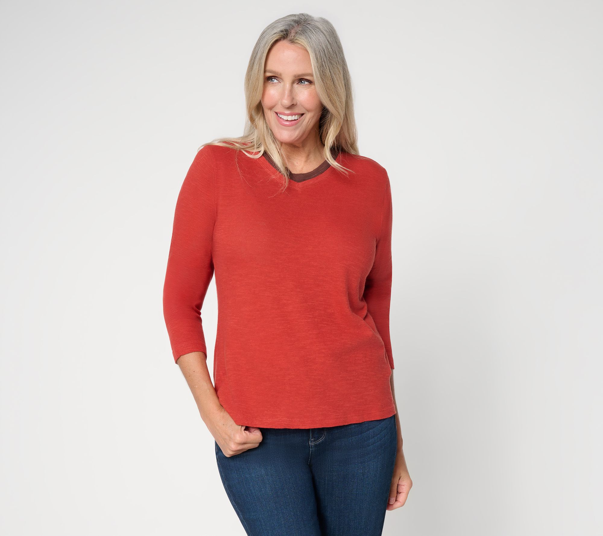 Me by Jennie Garth 90's Colorblock Love Sleeve Tee