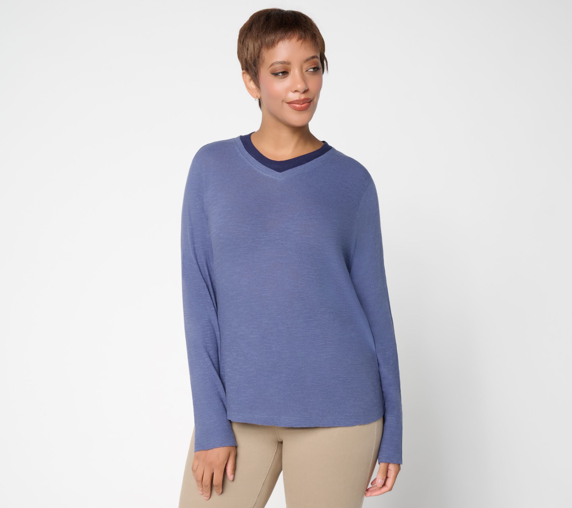 Me by Jennie Garth 90's Colorblock Love Sleeve Tee