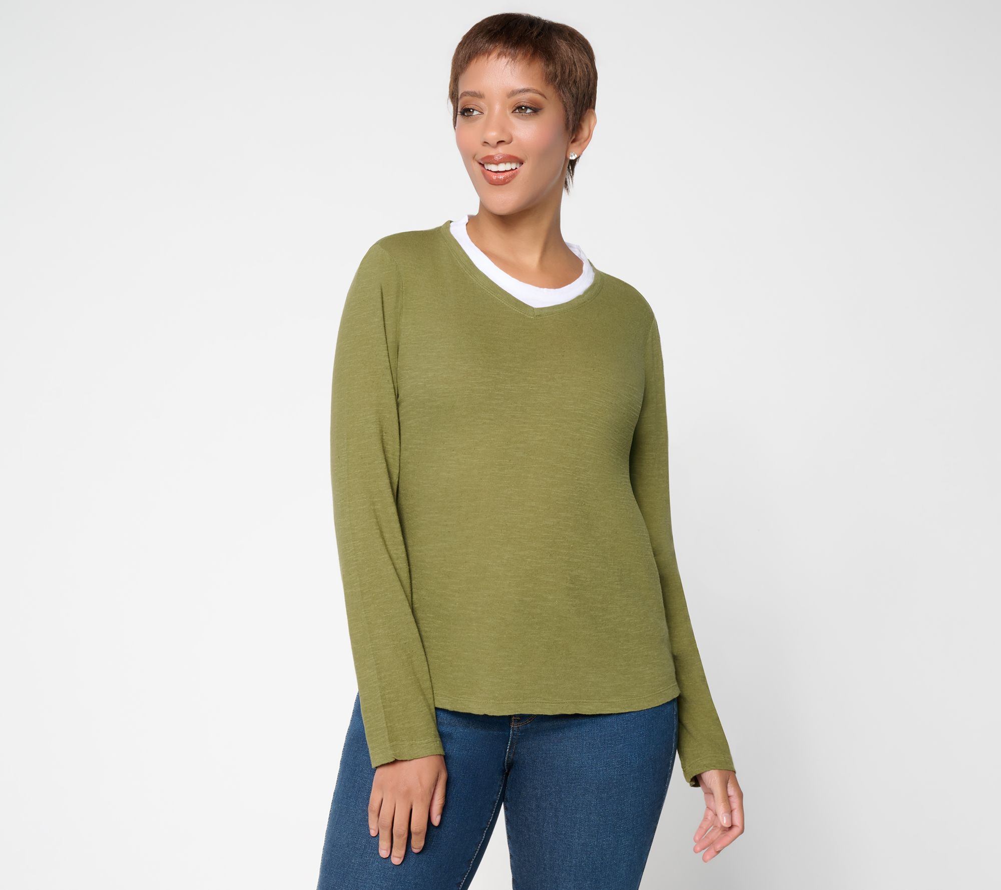 Me by Jennie Garth 90's Colorblock Love Sleeve Tee