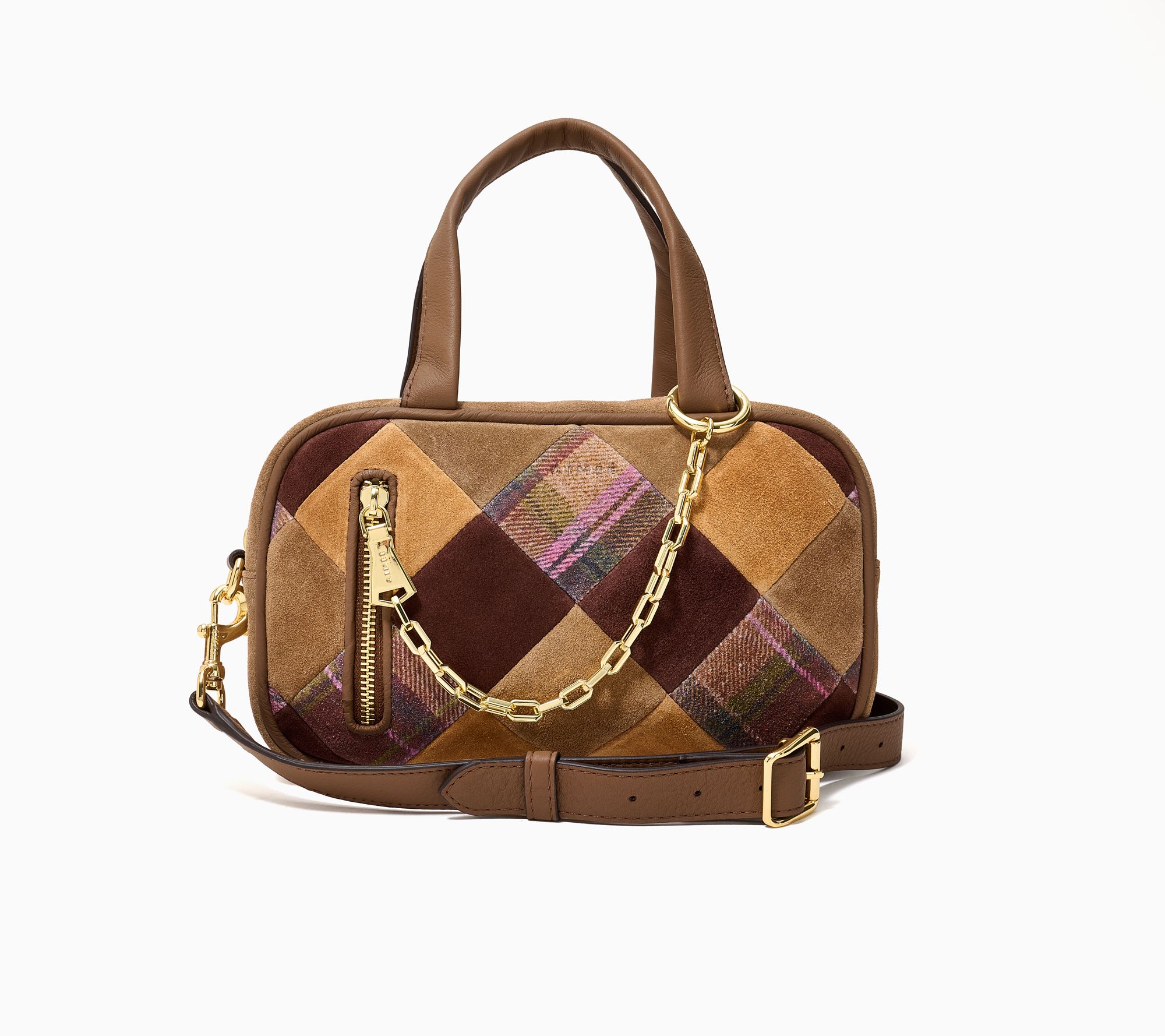  Aimee Kestenberg Power Play Bowler Satchel with Crossbody