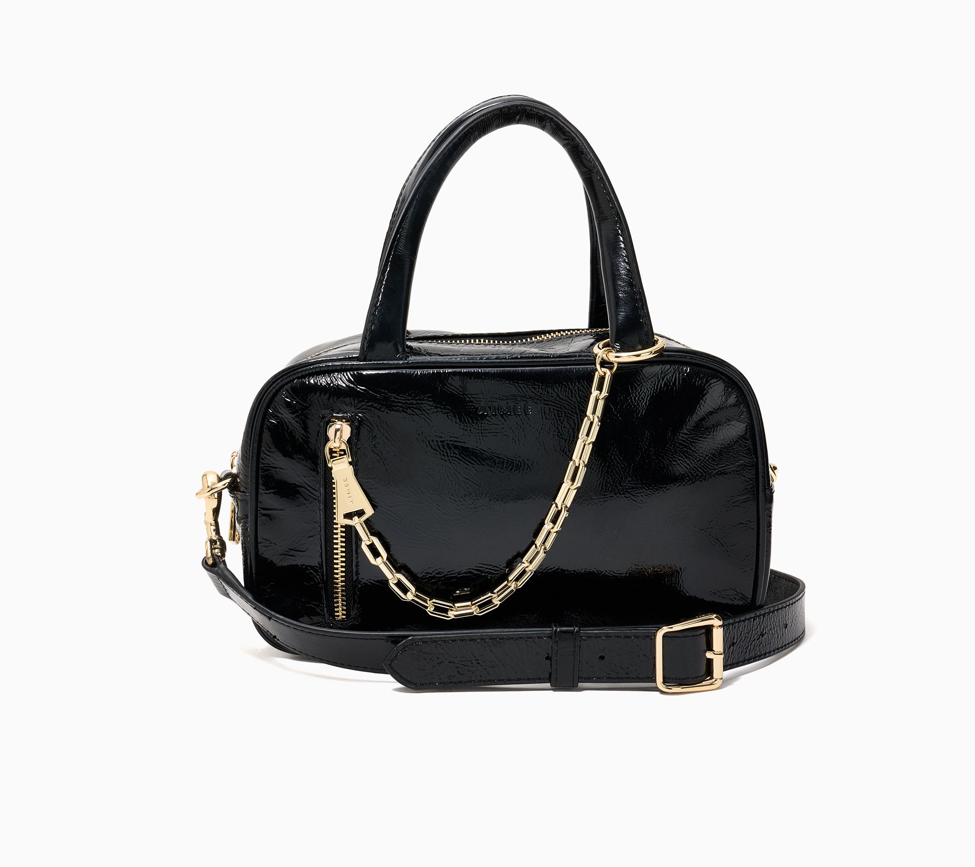 Aimee Kestenberg Power Play Bowler Satchel with Crossbody