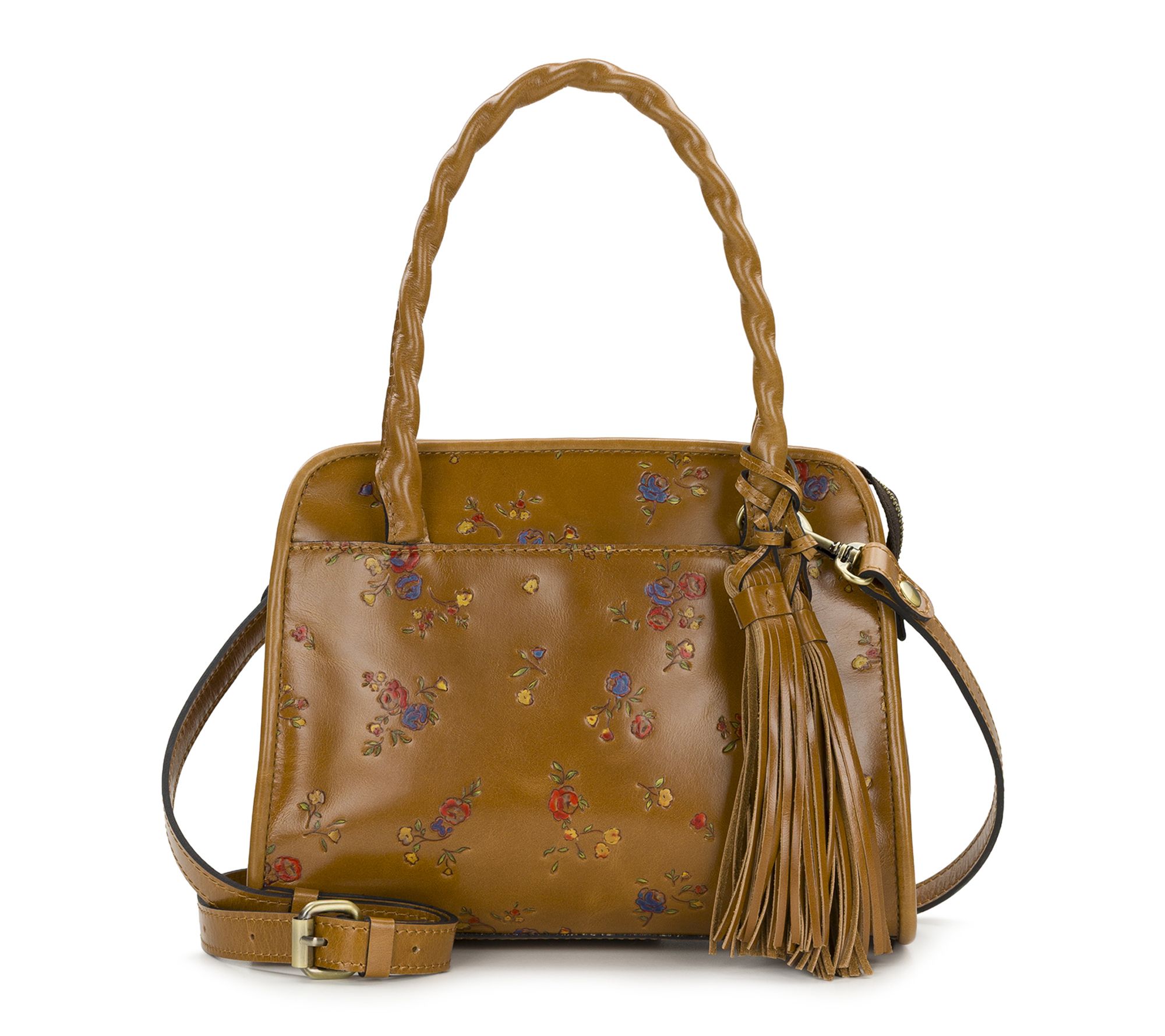 Patricia Nash Paris Satchel - Fleur de Jardin Embossed