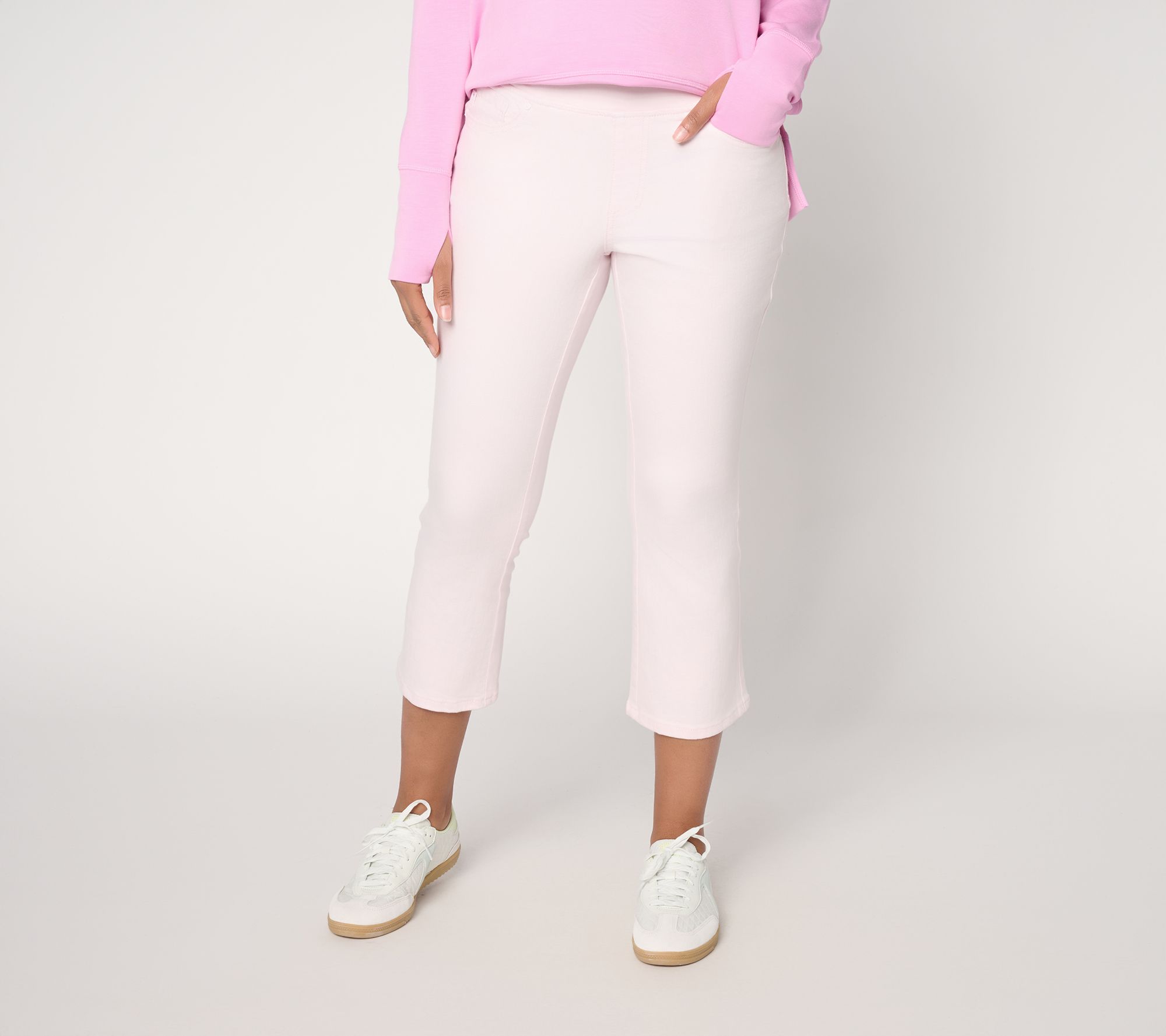"As Is" Belle by Kim Gravel Reg Primabelle Twill Step Away Crop Jean