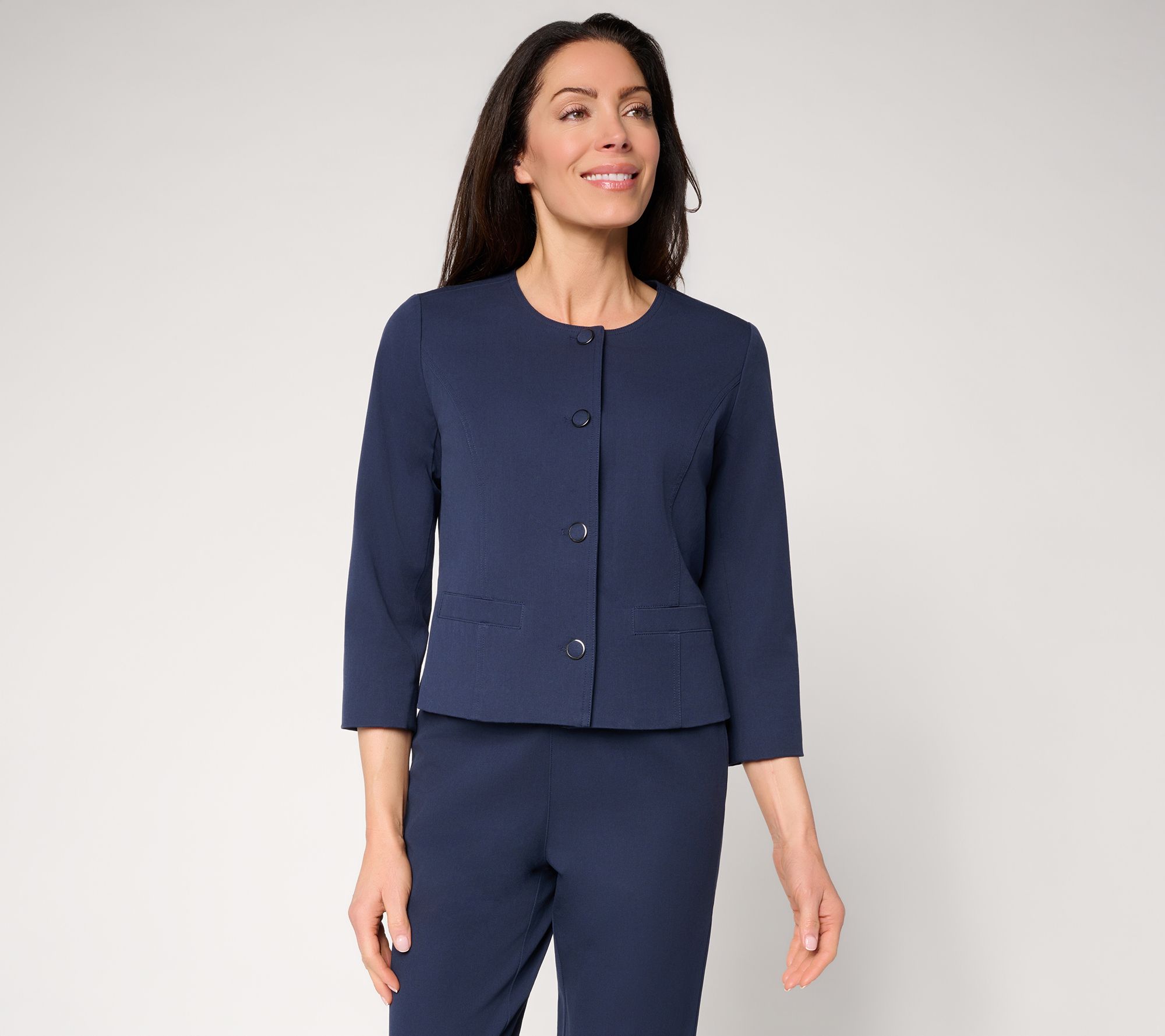 "As Is" BEAUTIFUL by Lawrence Zarian 24/7 Stretch Brac.Slv Jacket