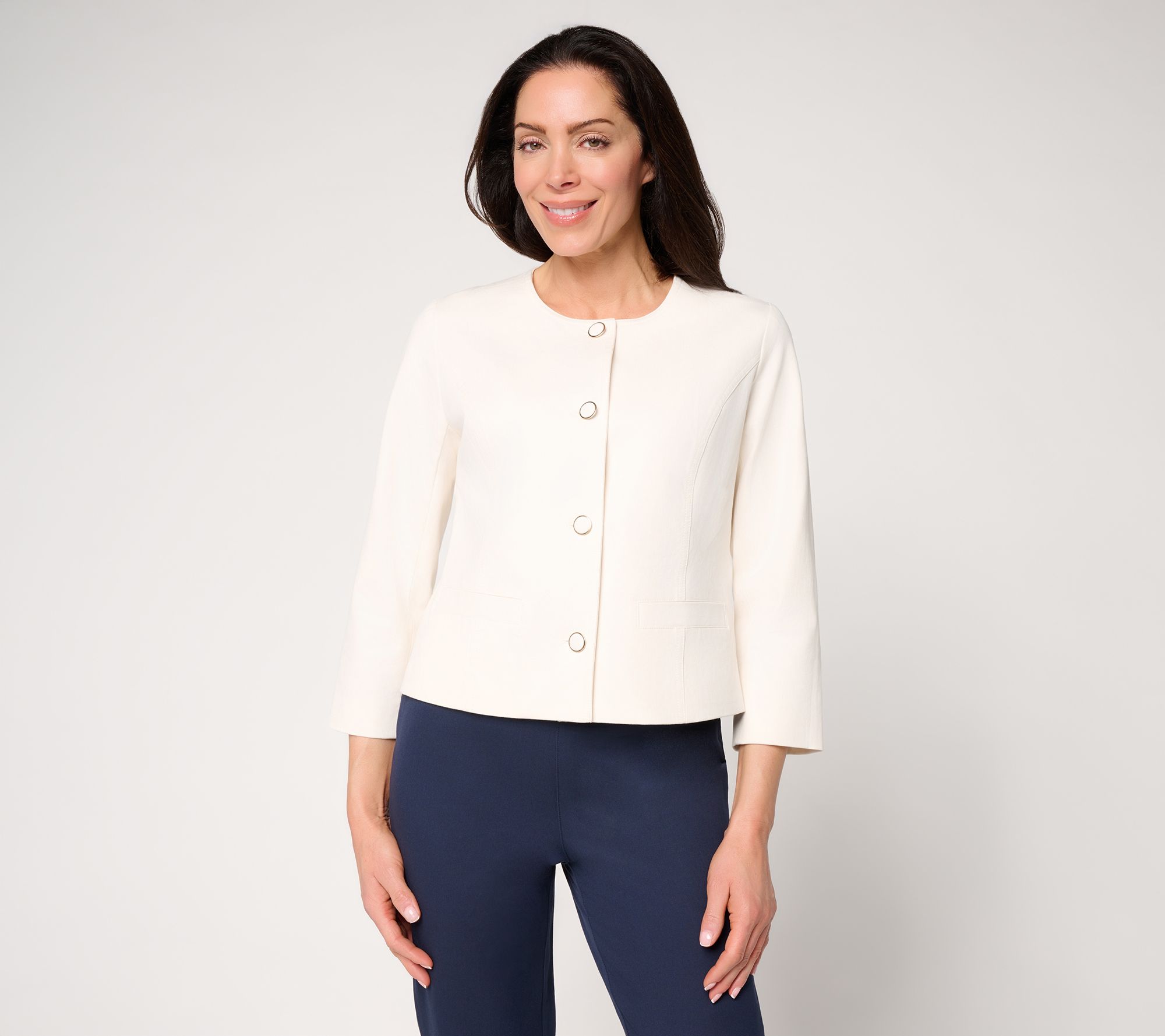 "As Is" BEAUTIFUL by Lawrence Zarian 24/7 Stretch Brac.Slv Jacket