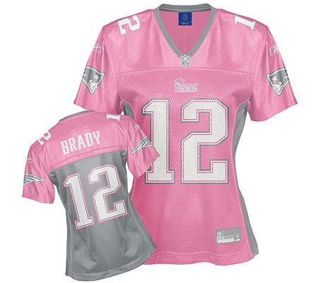 NFL NE Patriots Tom Brady Women's Pink Hershield Jersey 