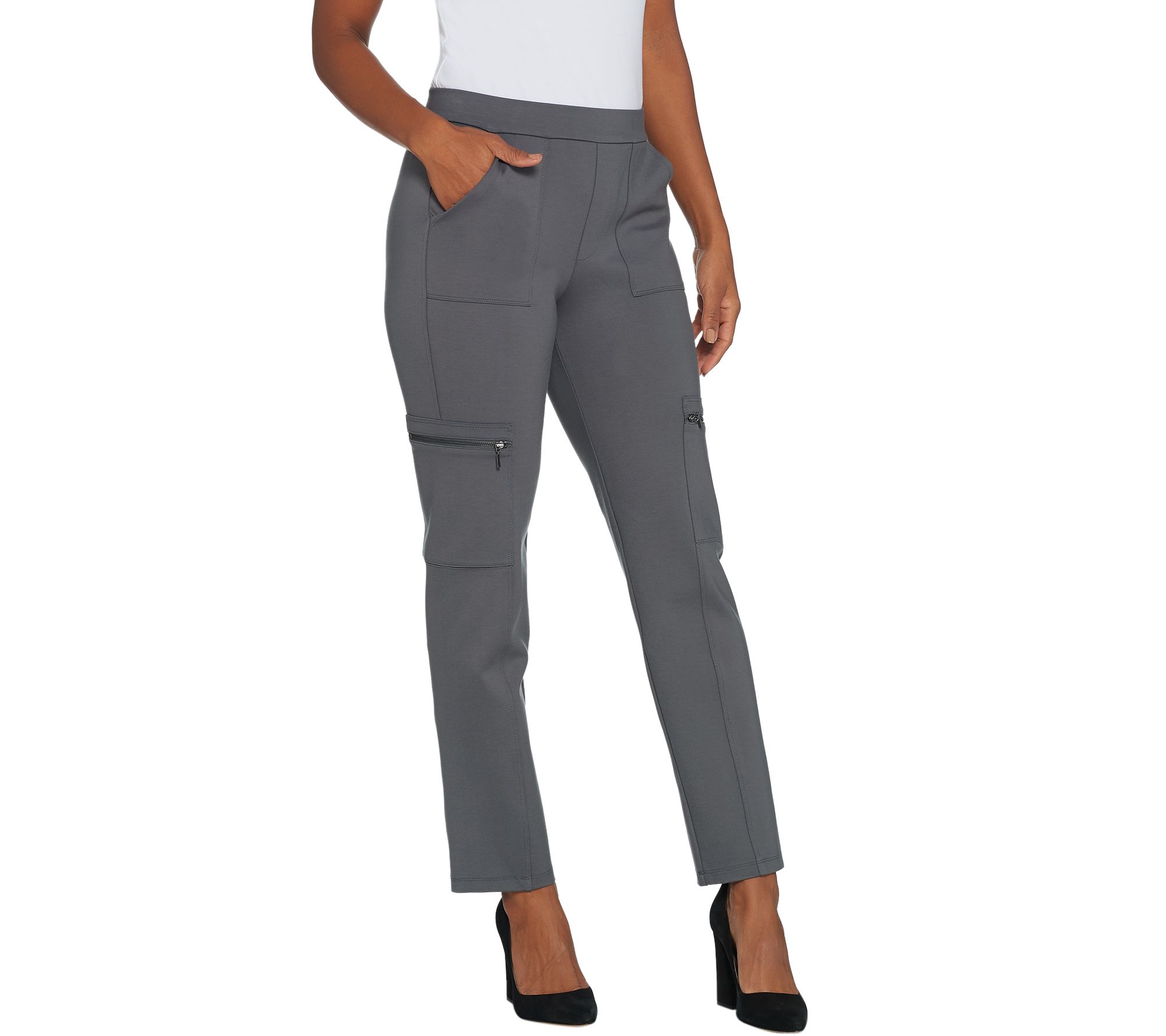 qvc susan graver ponte knit pants