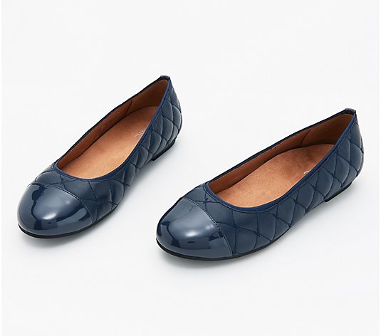 Vionic Quilted Leather Flats - Desiree