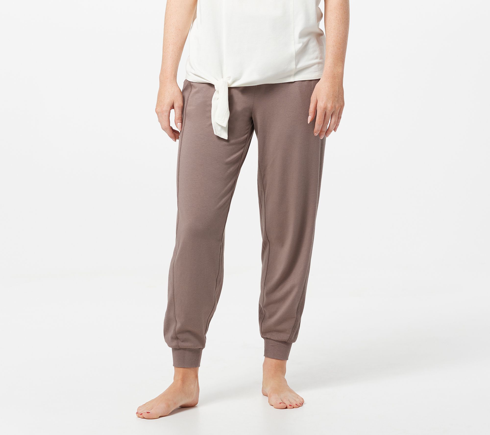 "As Is" AnyBody Regular Cozy Knit Ribbed Jogger Pants