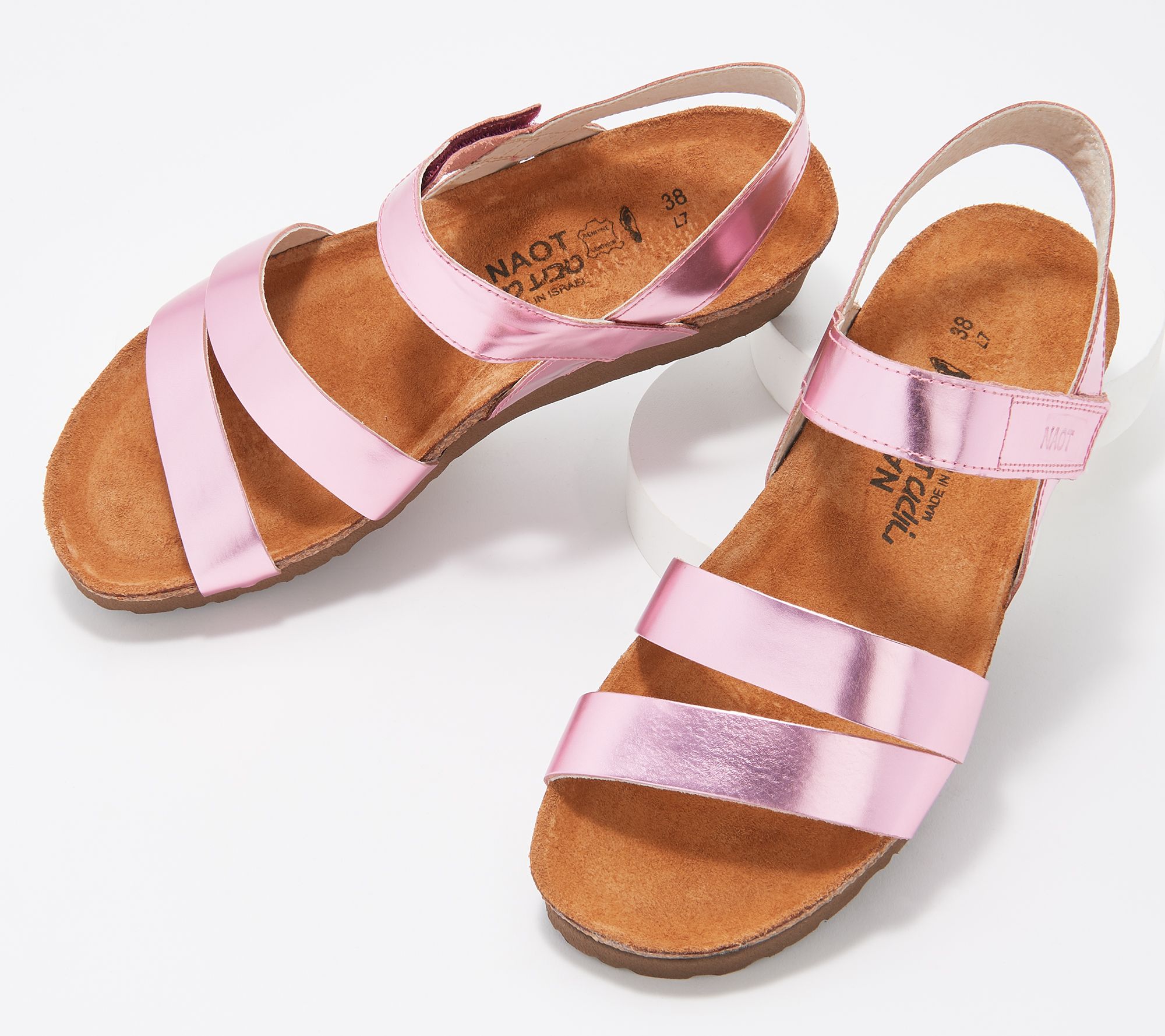 Naot Leather Multi-Strap Sandals - Kayla - QVC.com