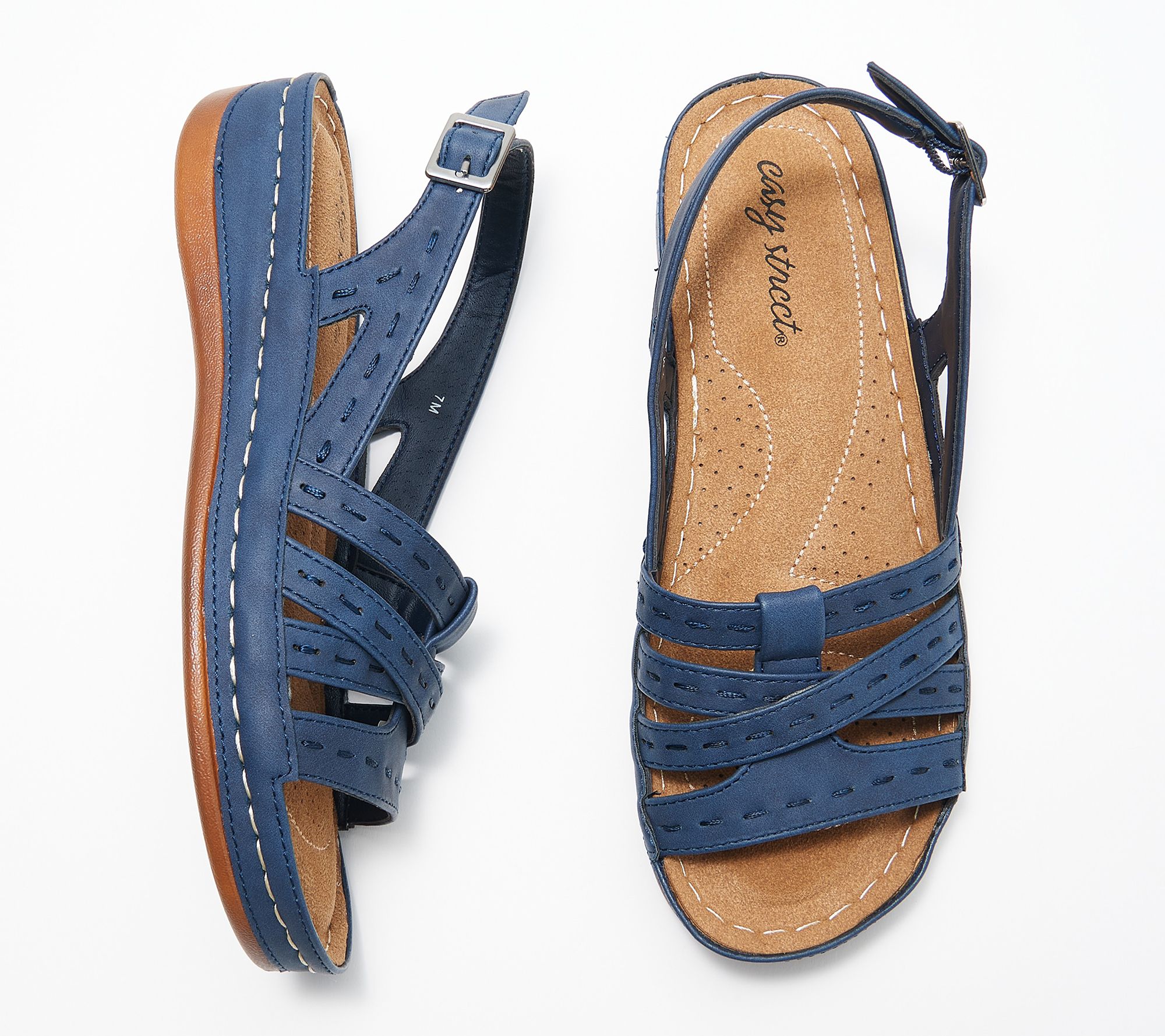 Easy Street Adjustable Strap Sandals - Kehlani - QVC.com