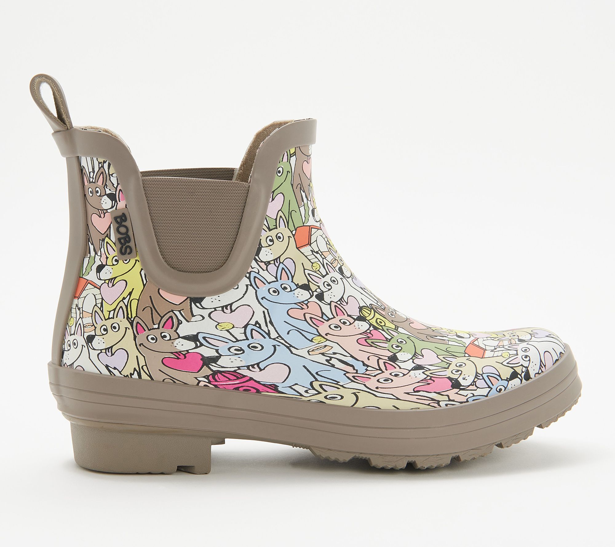 "As Is" Skechers BOBS Rain Check Waterproof Rain BootsDog Print