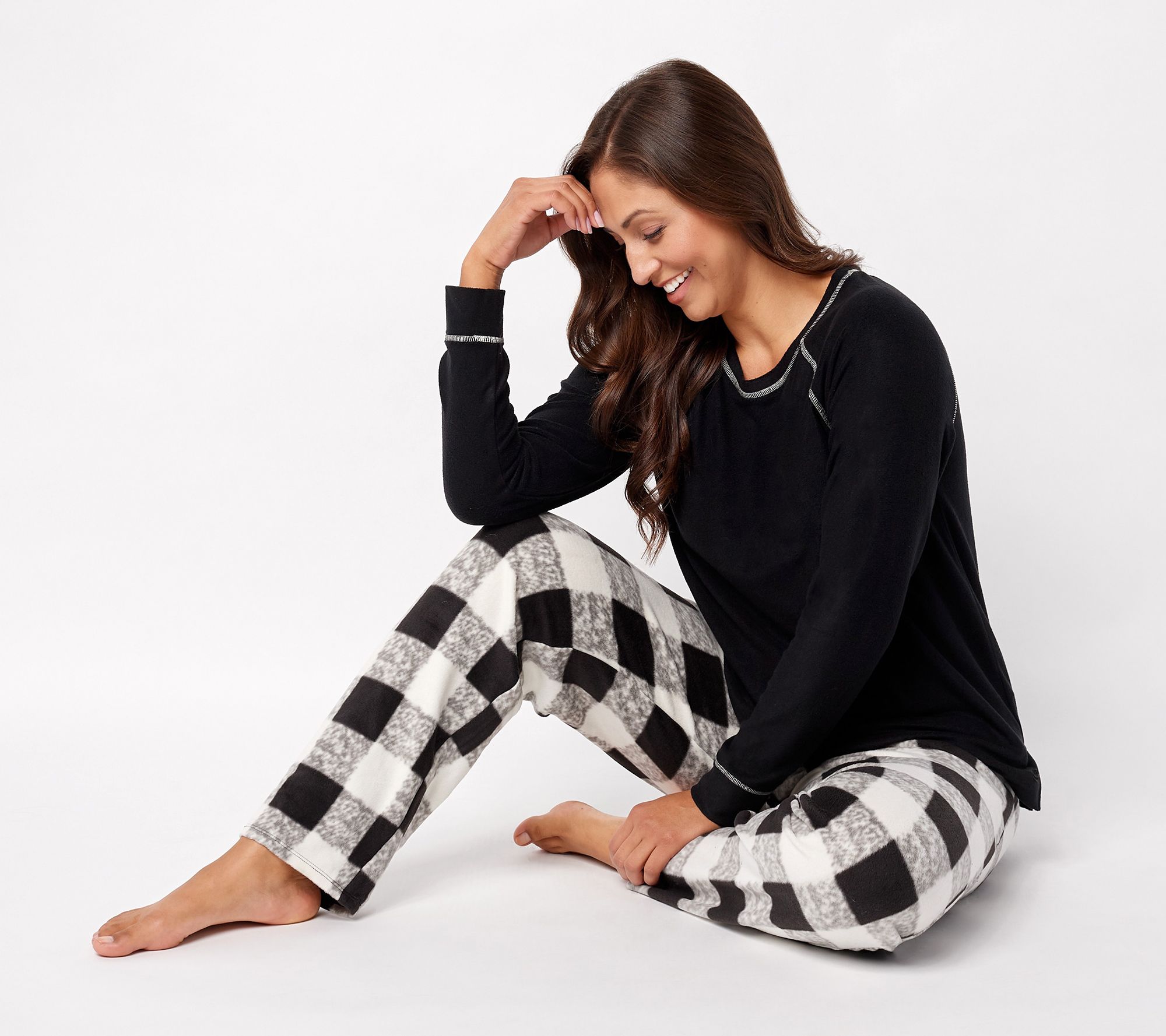 Cuddl Duds Fleecewear with Stretch Pajama Set - A457917