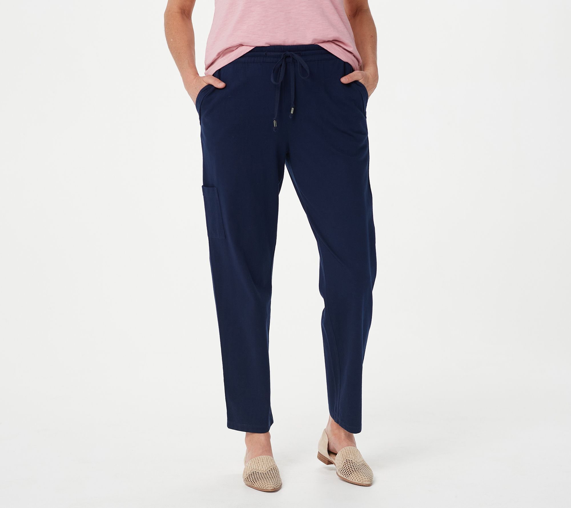 "As Is" Susan Graver Regular Weekend Essentials Ankle Pants