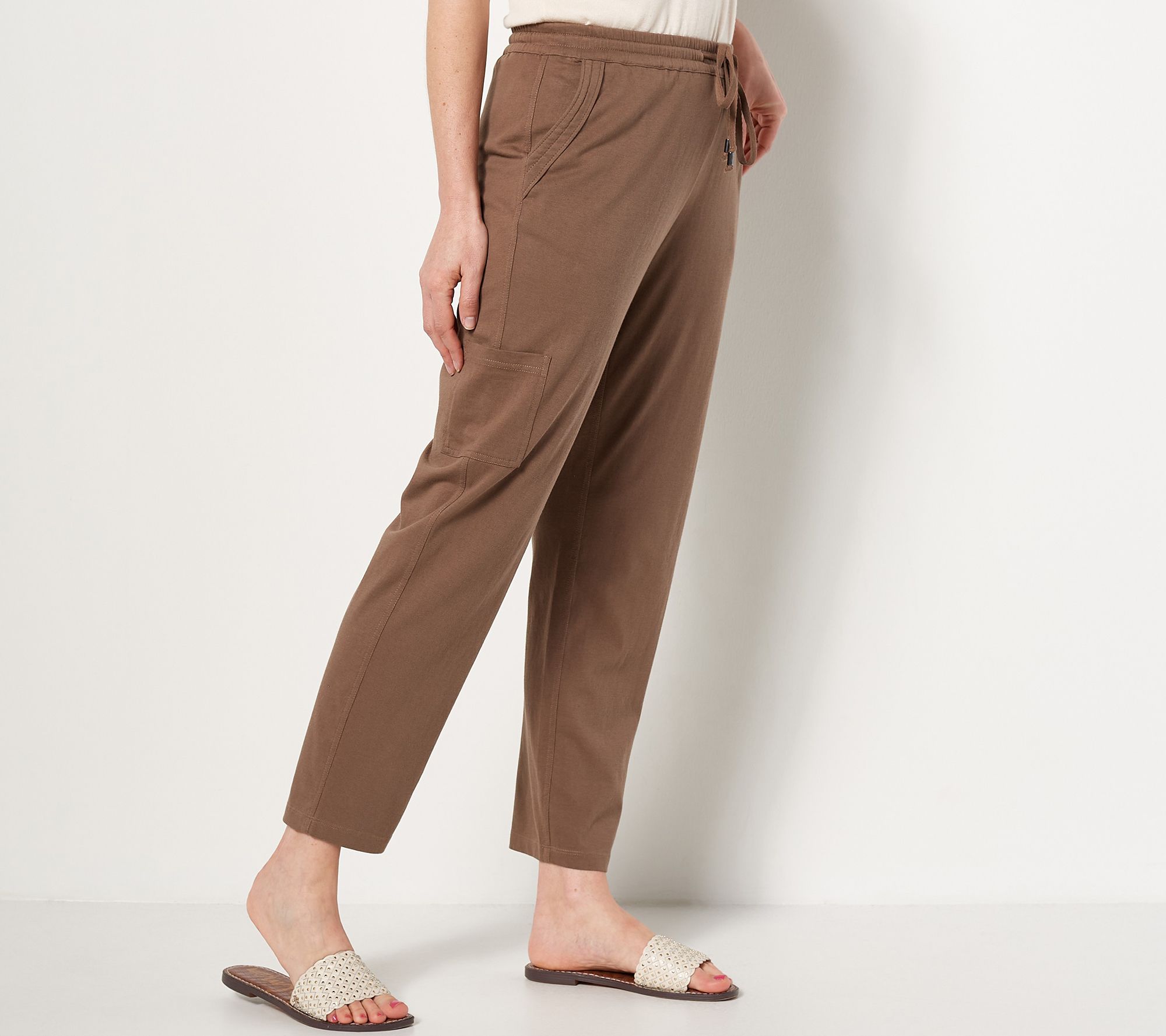 "As Is" Susan Graver Regular Weekend Essentials Ankle Pants