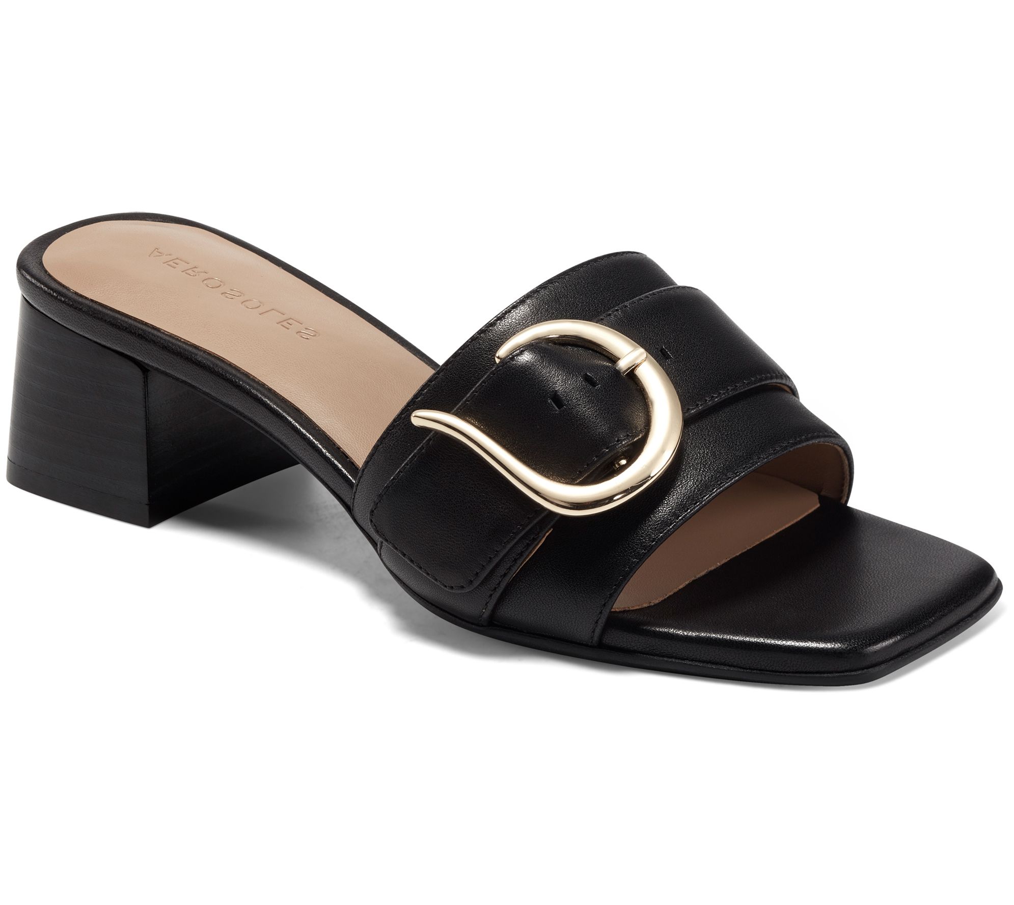 Aerosoles Leather Slip-On Sandals - Evvie1