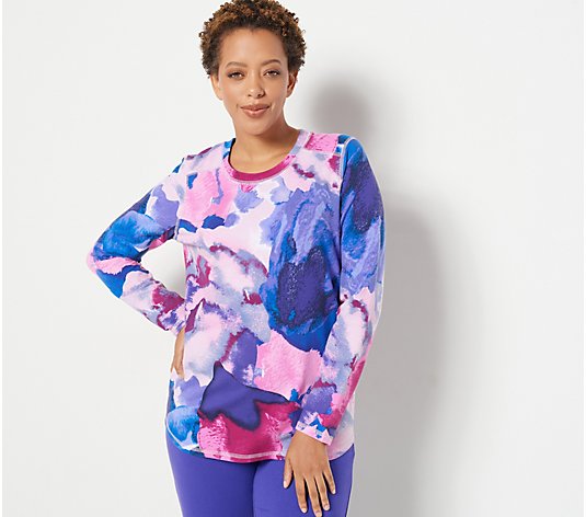 Sport Savvy French Terry Multi-Colored Top Top