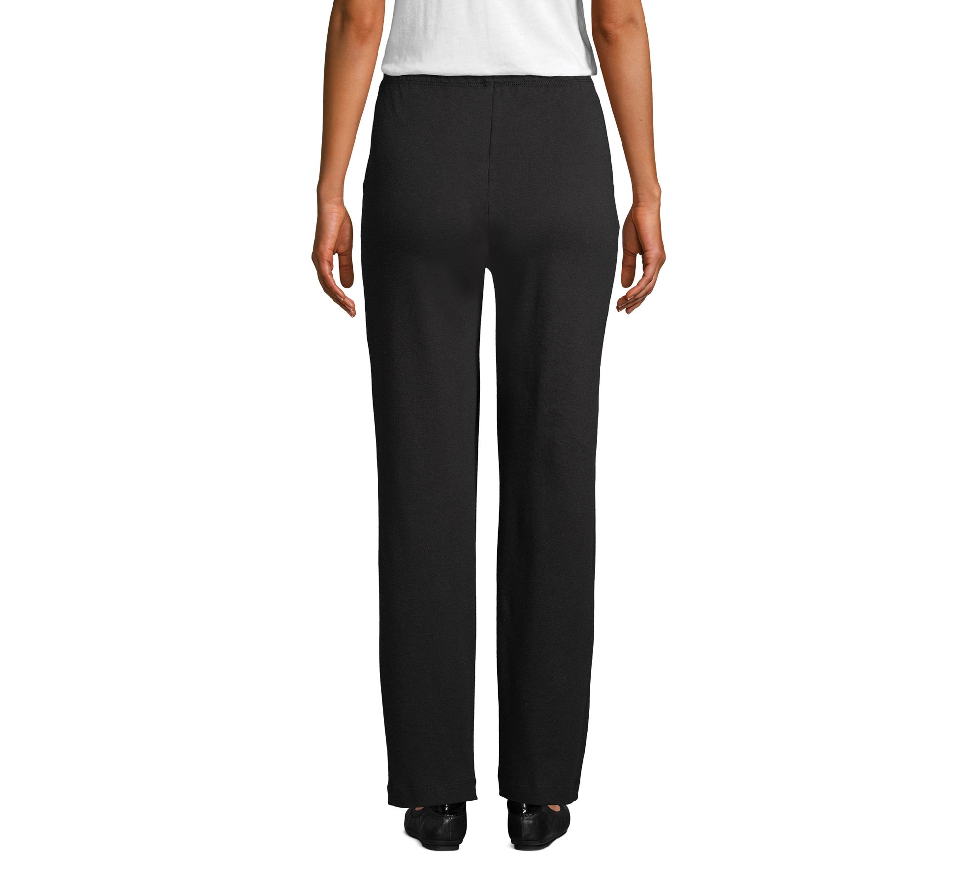 Lands' End Women's Petite Sport Knit Pull On Pants - QVC.com