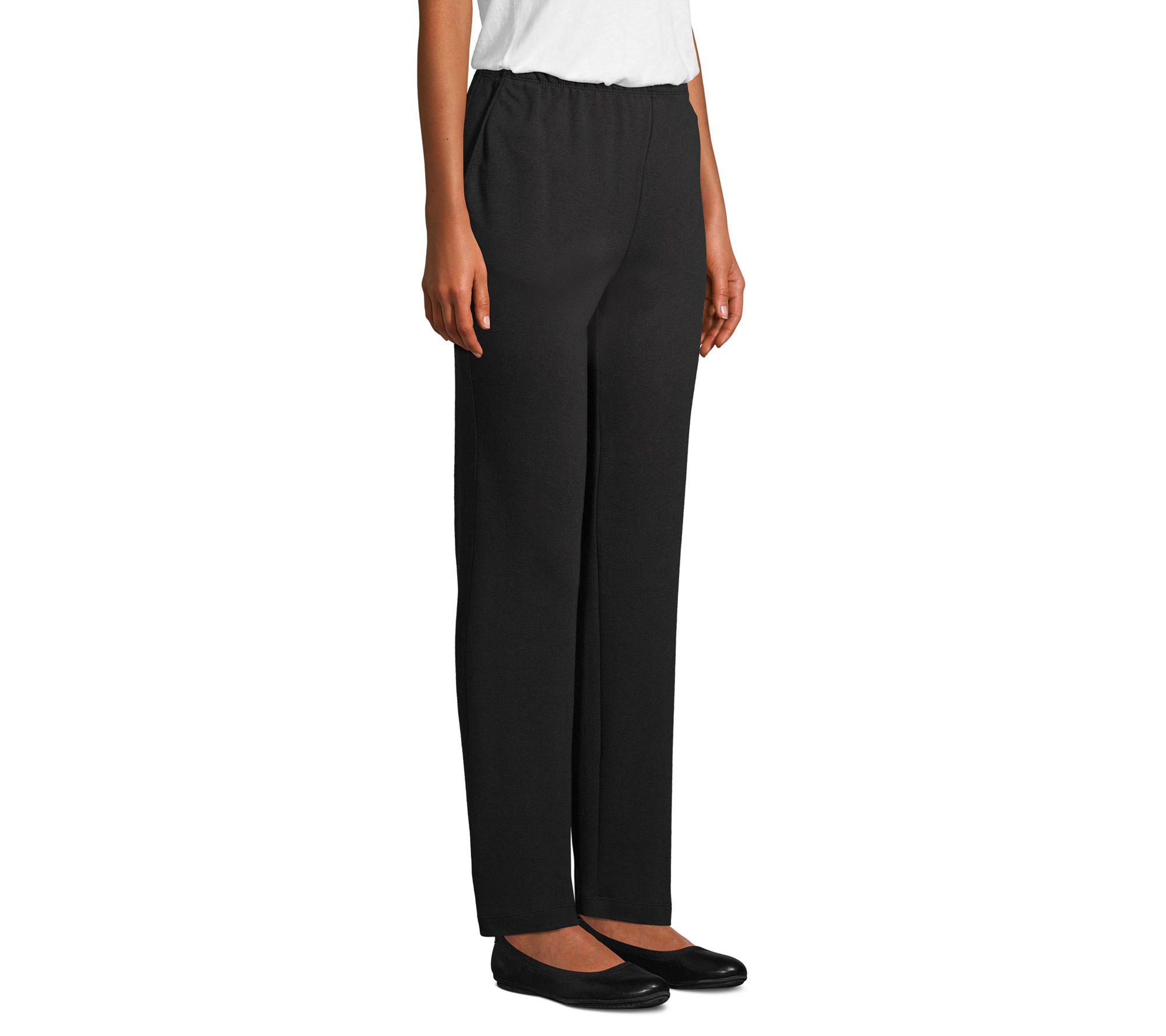 Lands' End Women's Petite Sport Knit Pull On Pants