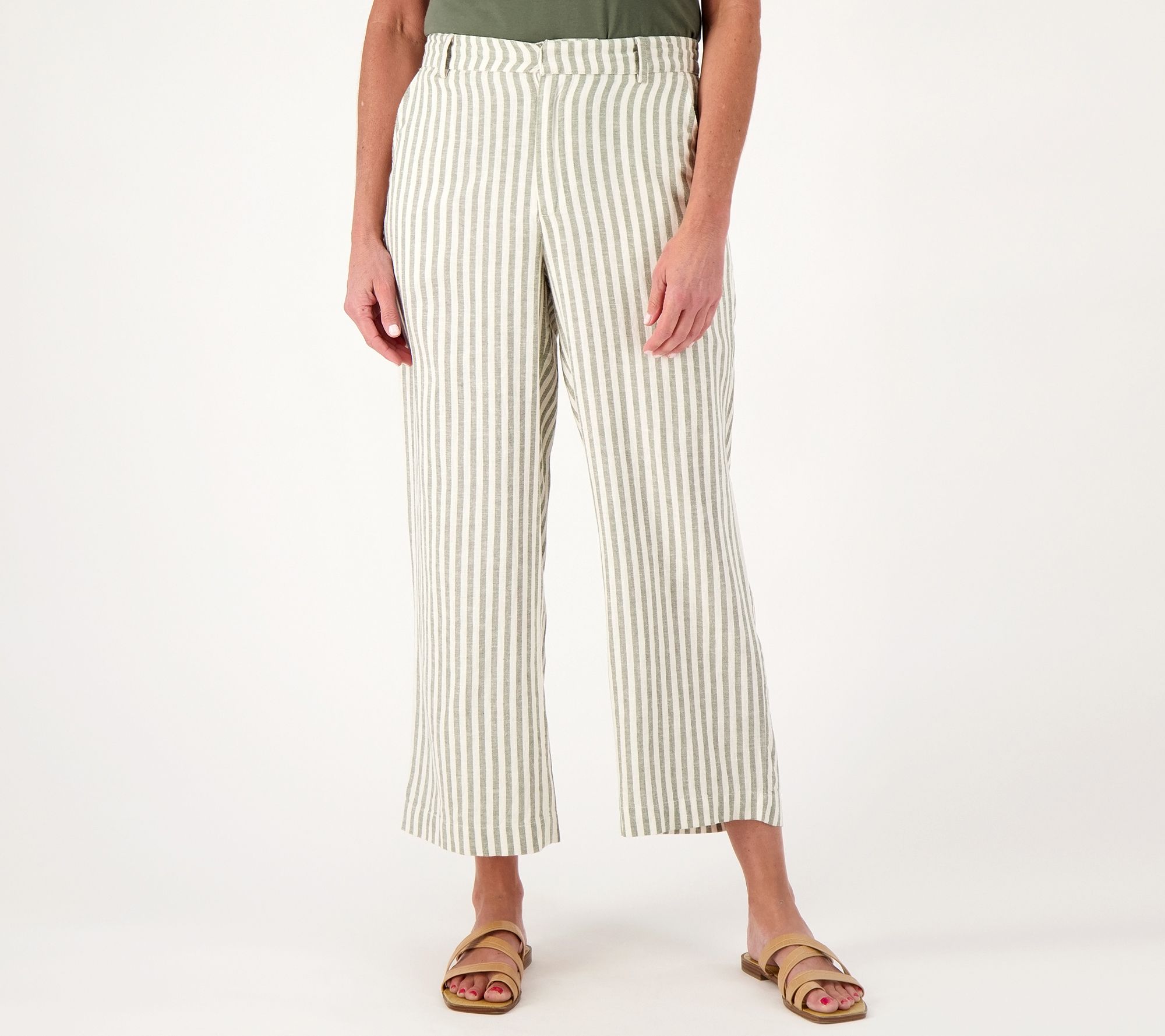 Candace Cameron Bure Wide Leg Crop Pants