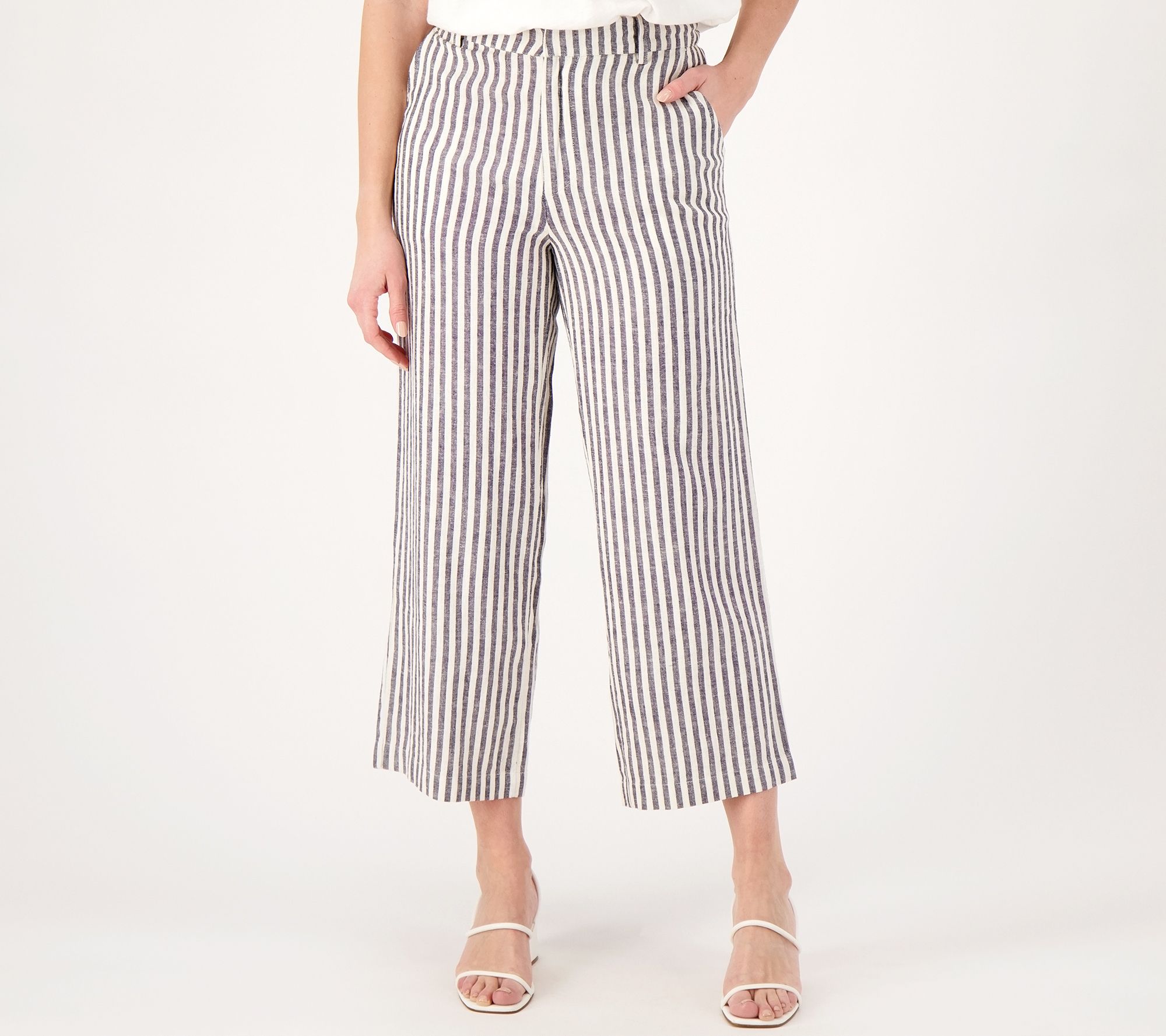 Candace Cameron Bure Wide Leg Crop Pants