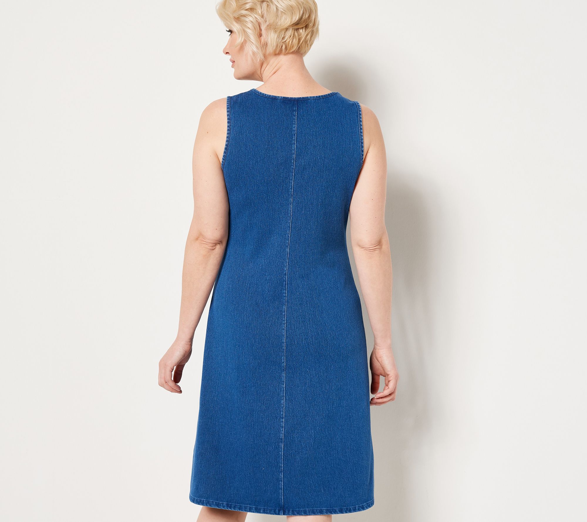 Denim Co. Comfy Knit Air Tank Dress QVC