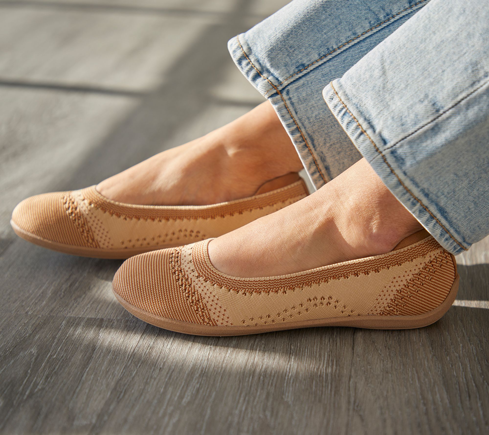 Original Comfort Footwear by Dearfoams Washable Knit Flat - QVC.com