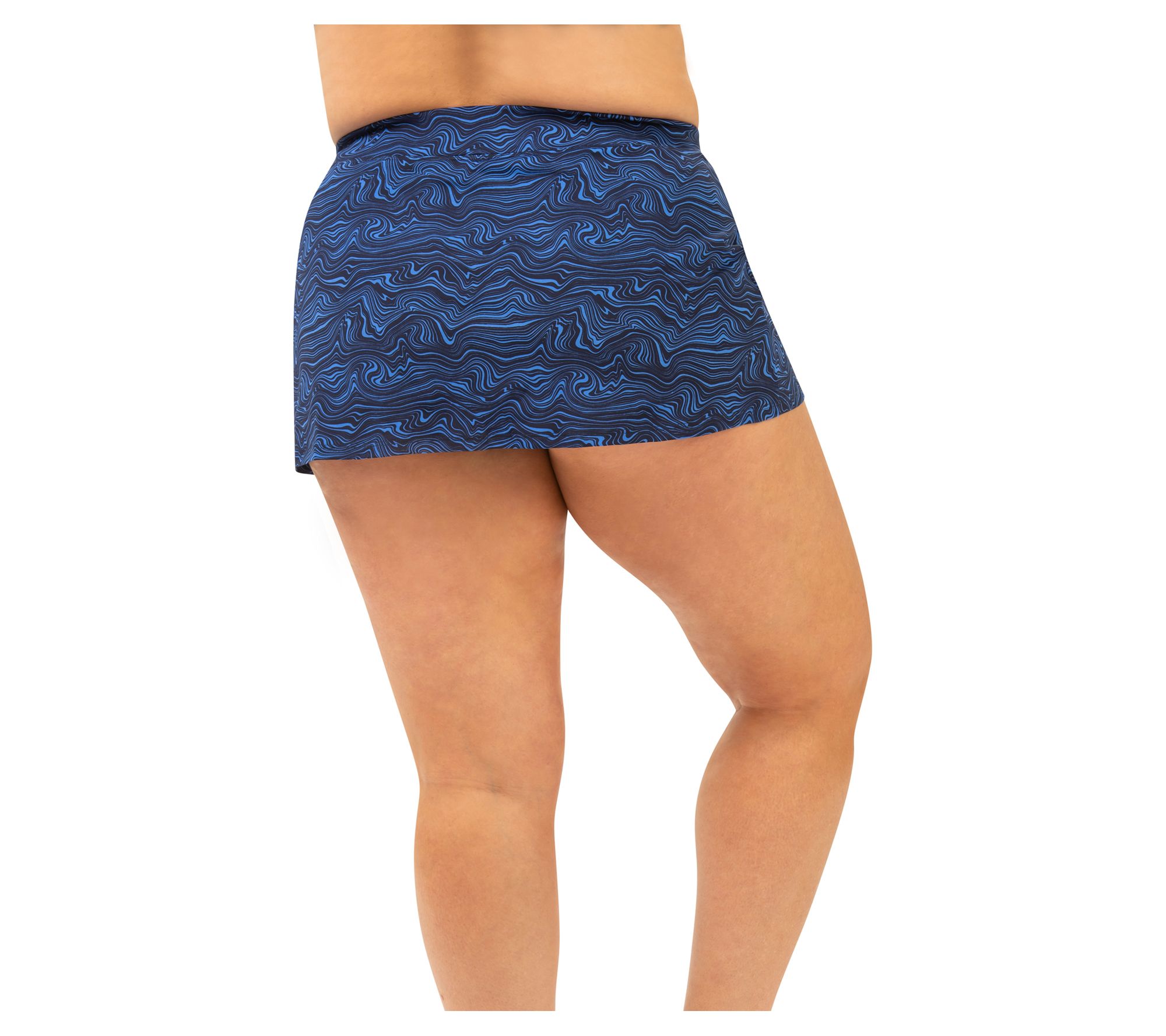 Dolfin Aquashape Womens Print A-Line Swim Skirtin Waverly - QVC.com