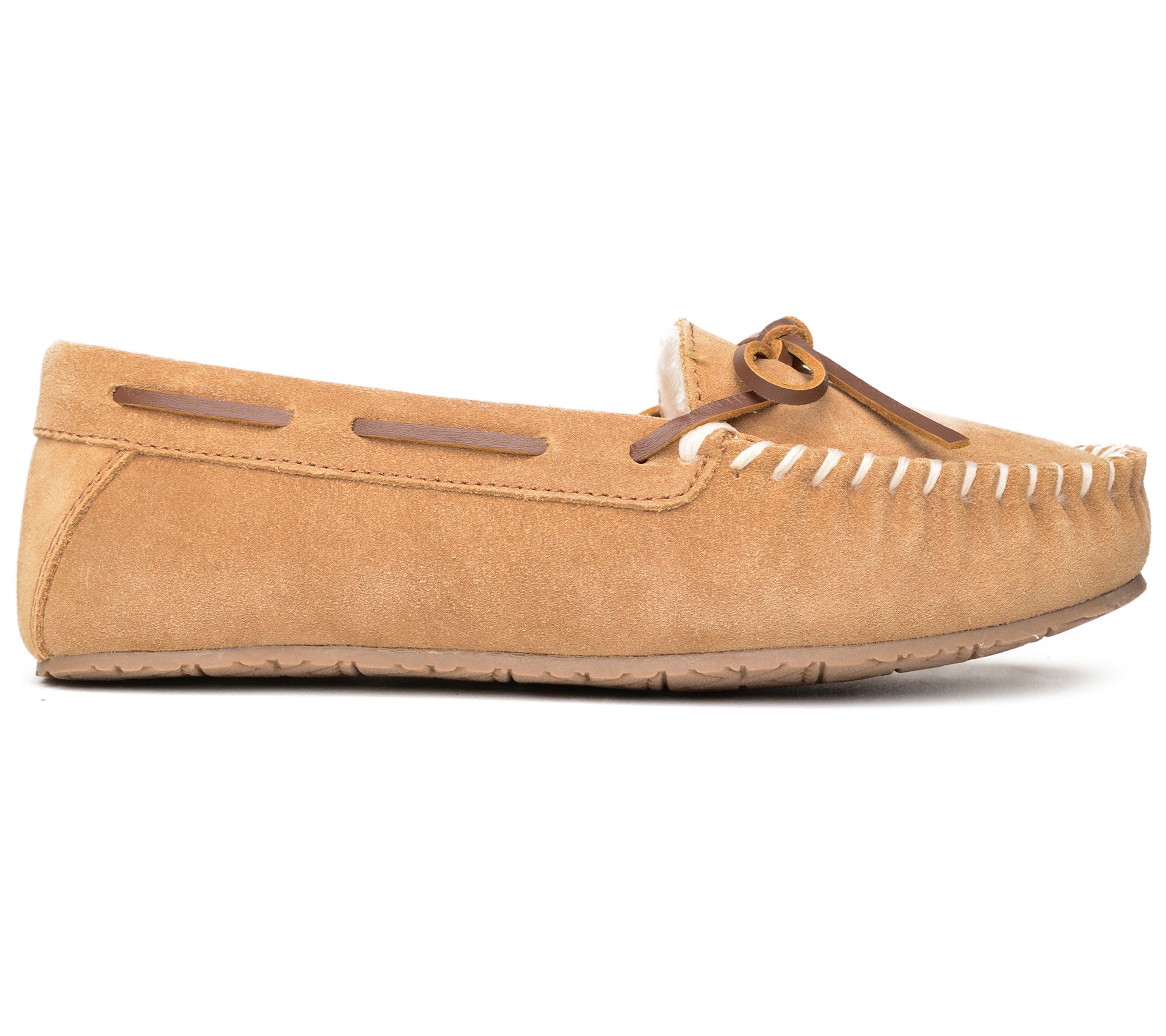 Minnetonka Women's Comfy Moc Suede Moccasin Slippers - QVC.com